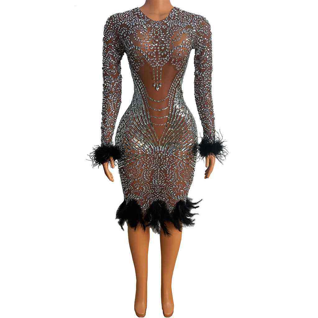 Sequin Pencil Mini Dress