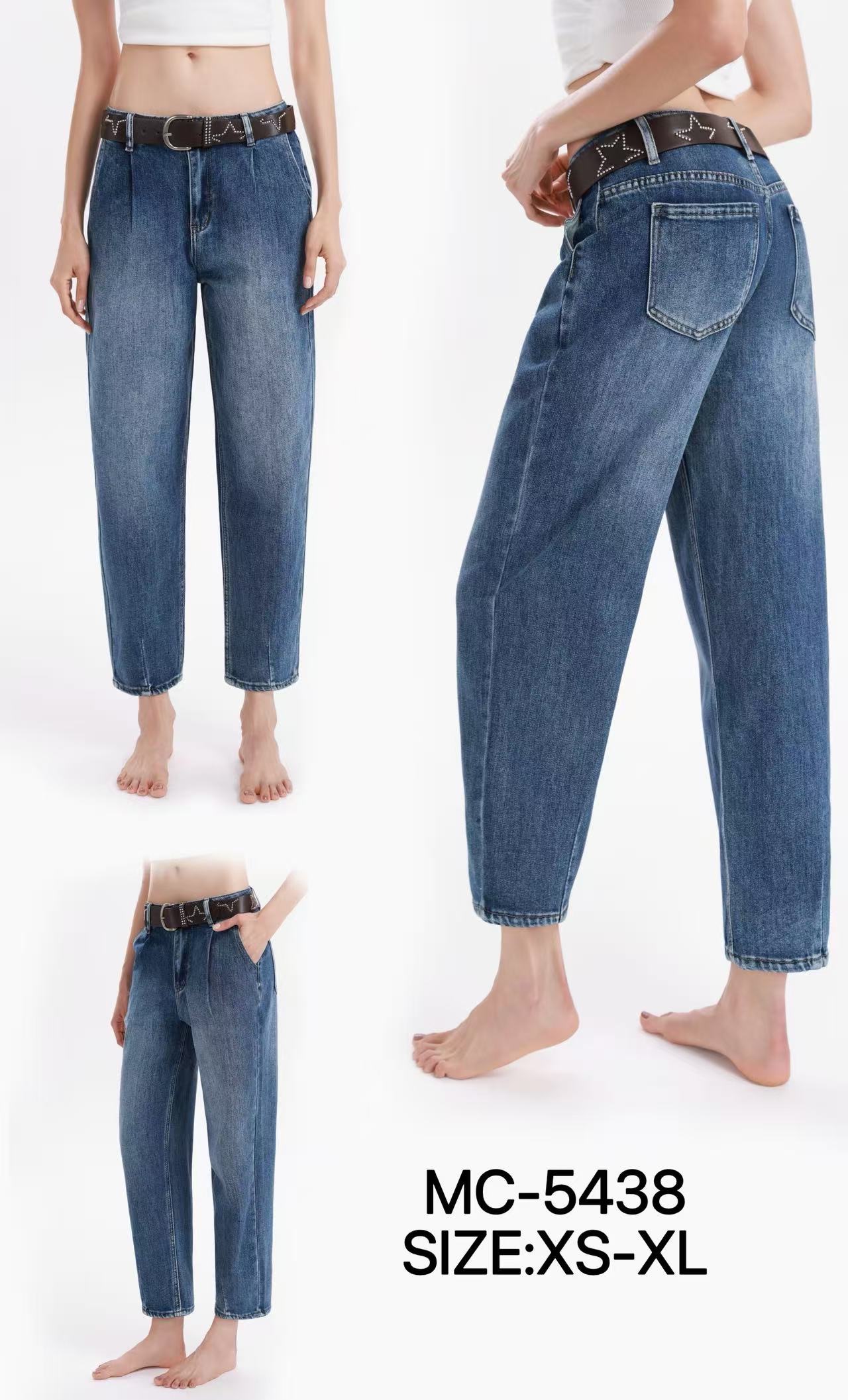 Straight High‑Waist Jeans