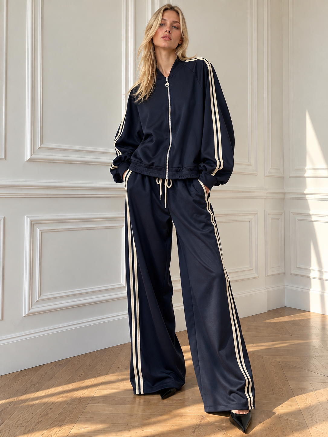 Wide Raglan Tracksuit Set