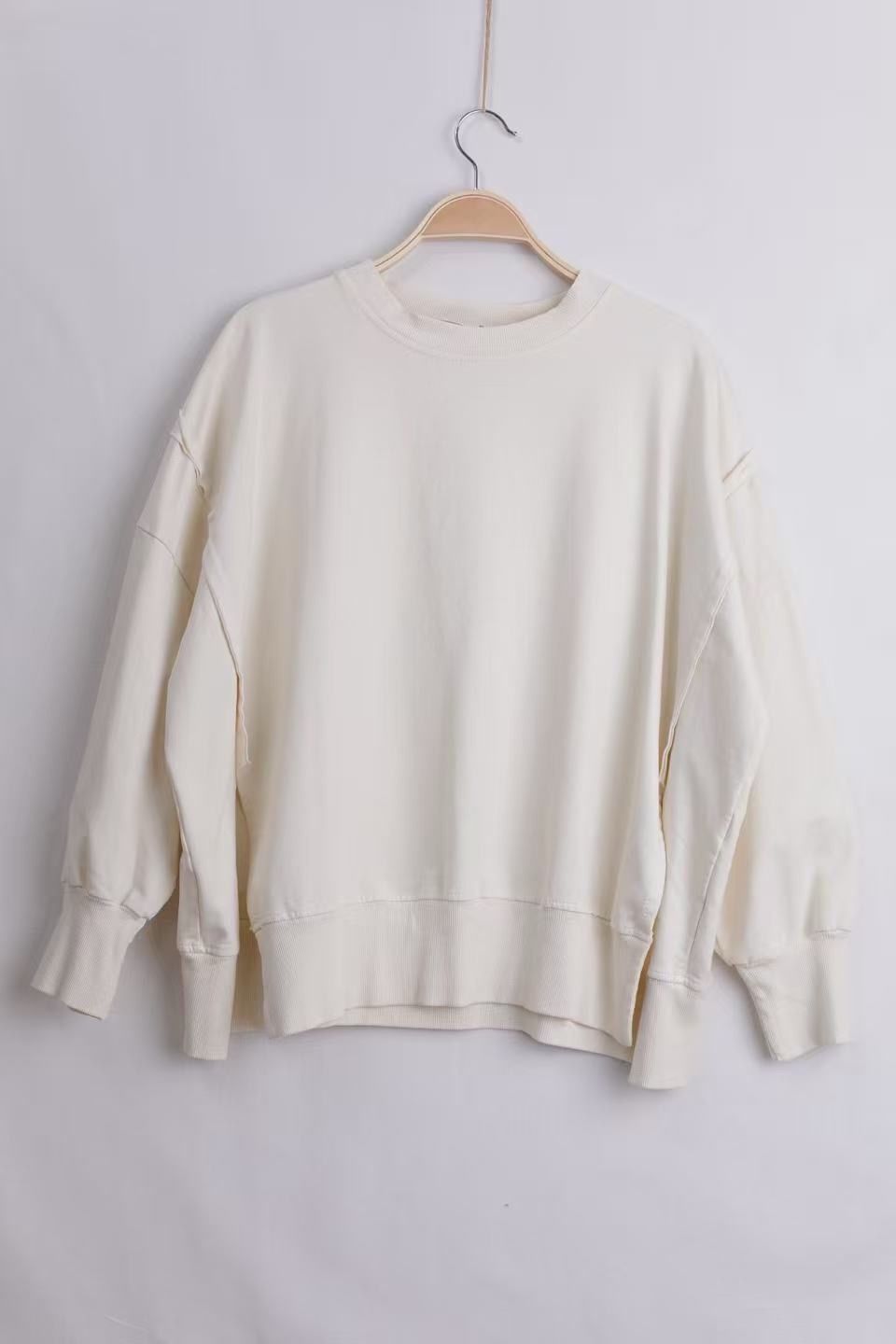 Oversized Sweatshirt with Balloon Sleeve