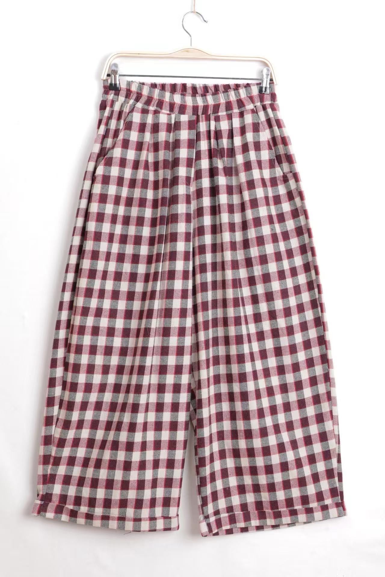 Culotte Trousers with Elastic Waist