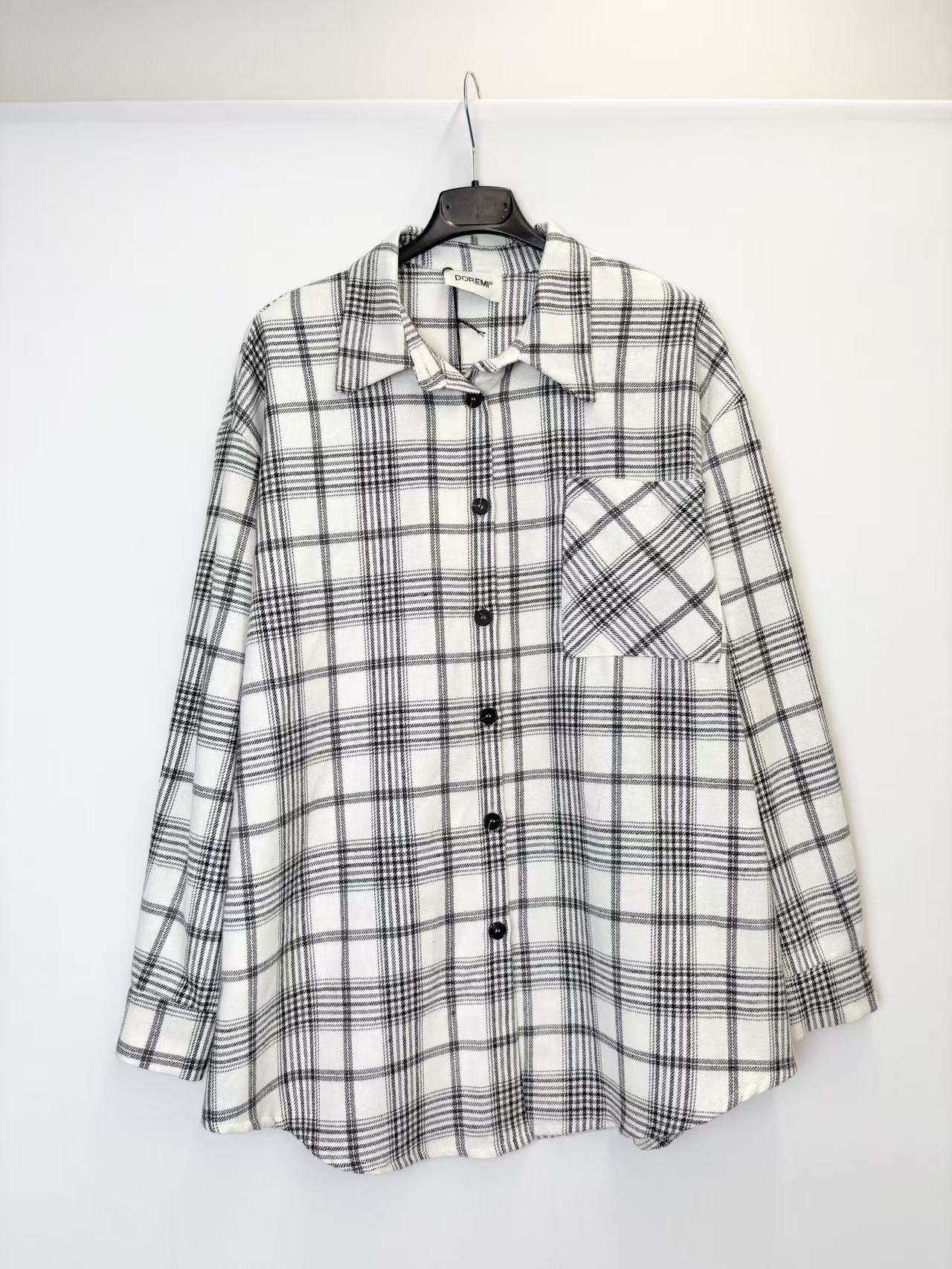Extended Oversize Check Shirt