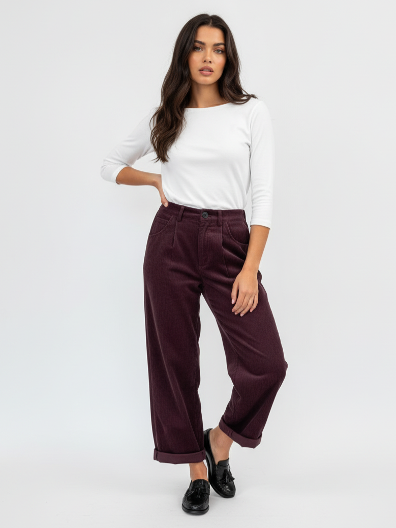 Relaxed Straight Trousers