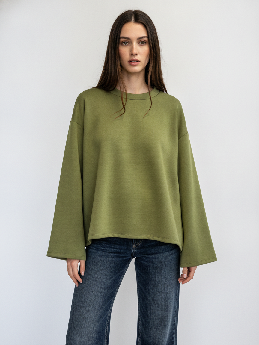 Oversized Long-Sleeve Top