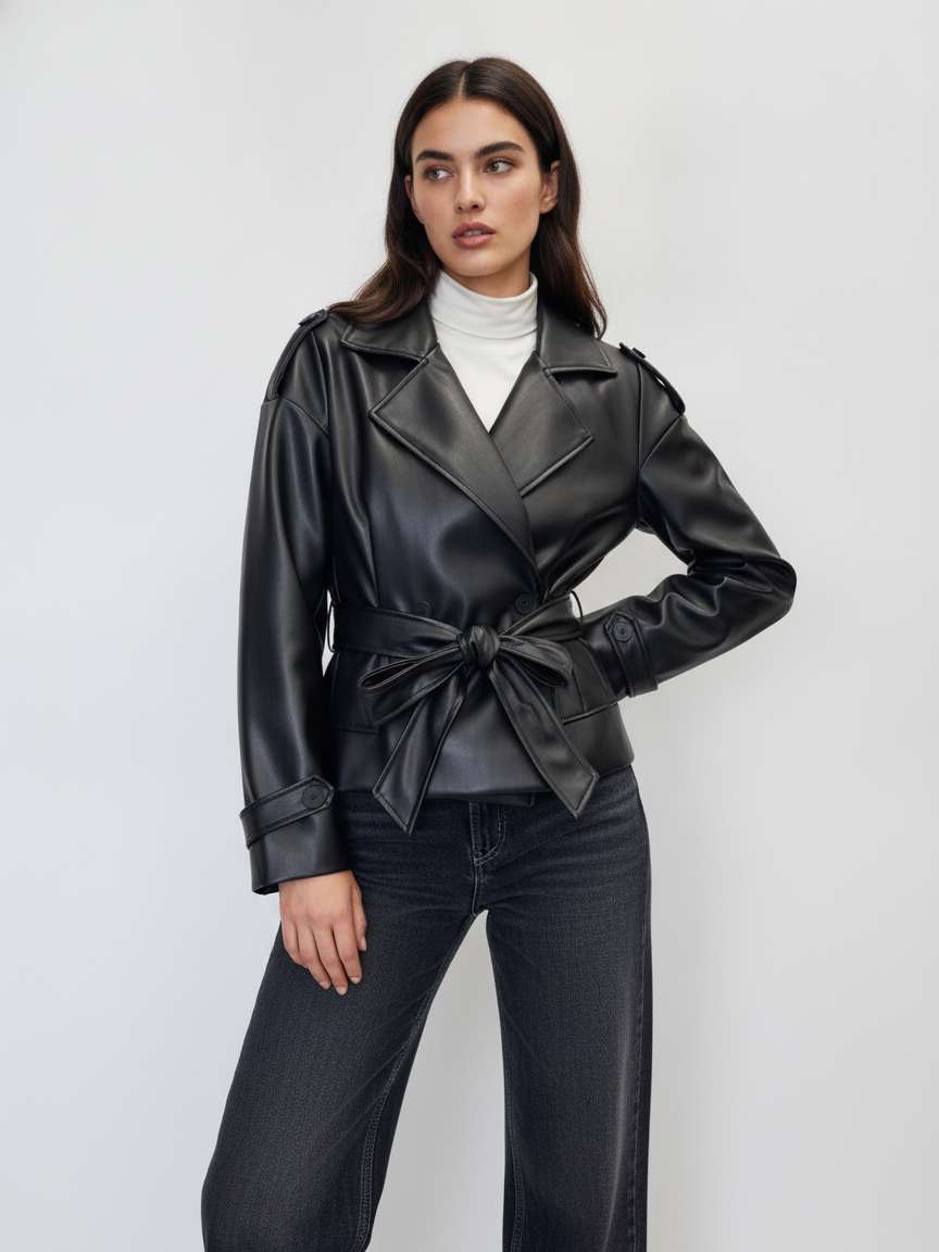 Tailored Eco Leather Jacket