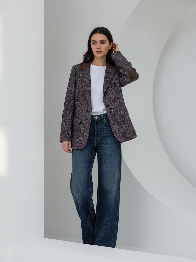Tailored Hip-Length Blazer