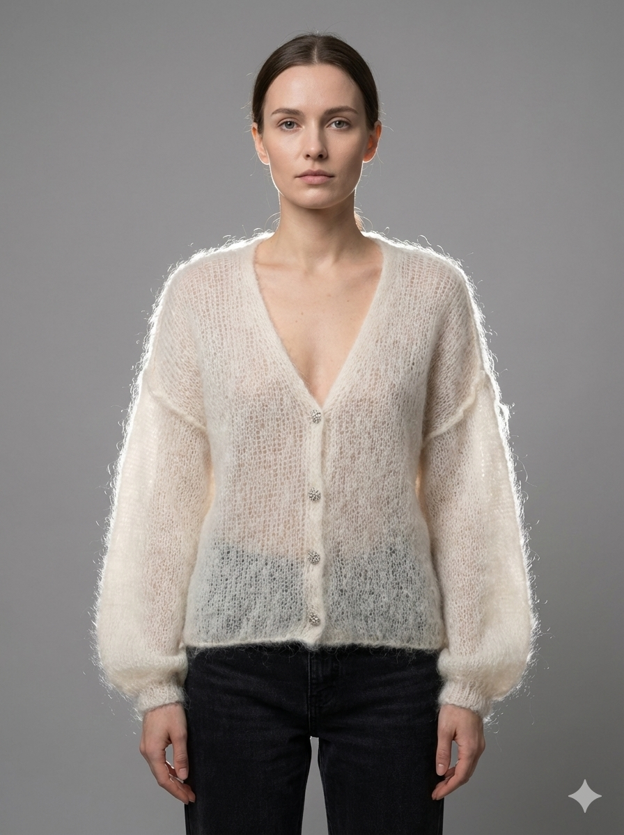 Soft Buttoned Cardigan