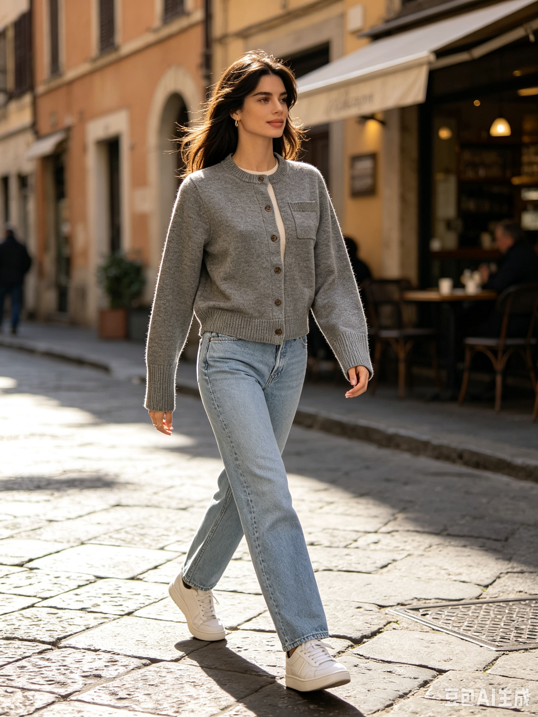 Buttoned Cardigan