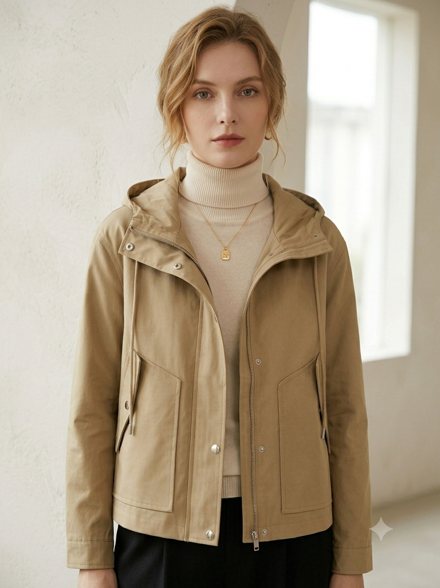 Short Hooded Jacket