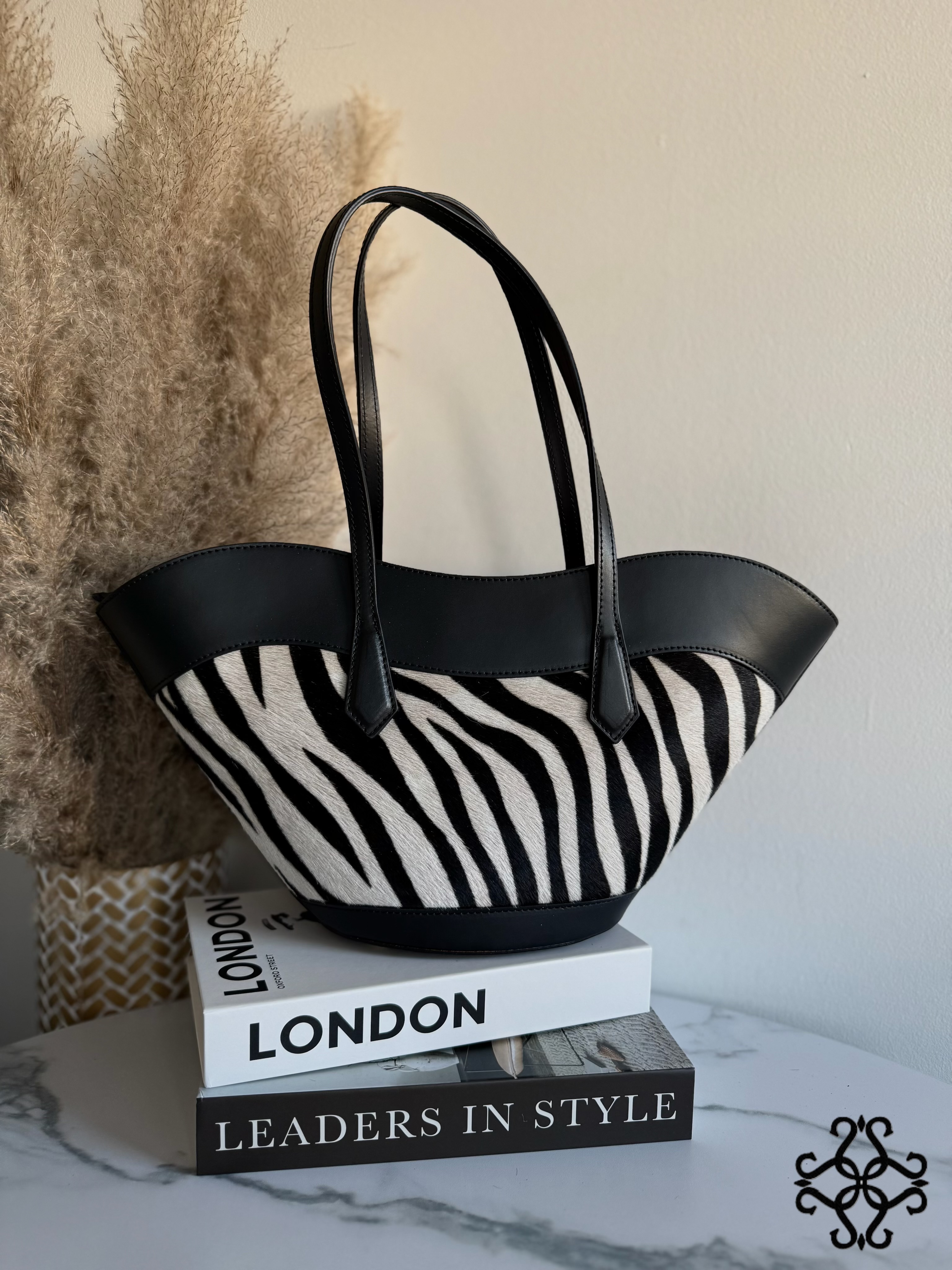 Zebra-Print Shopper Bag