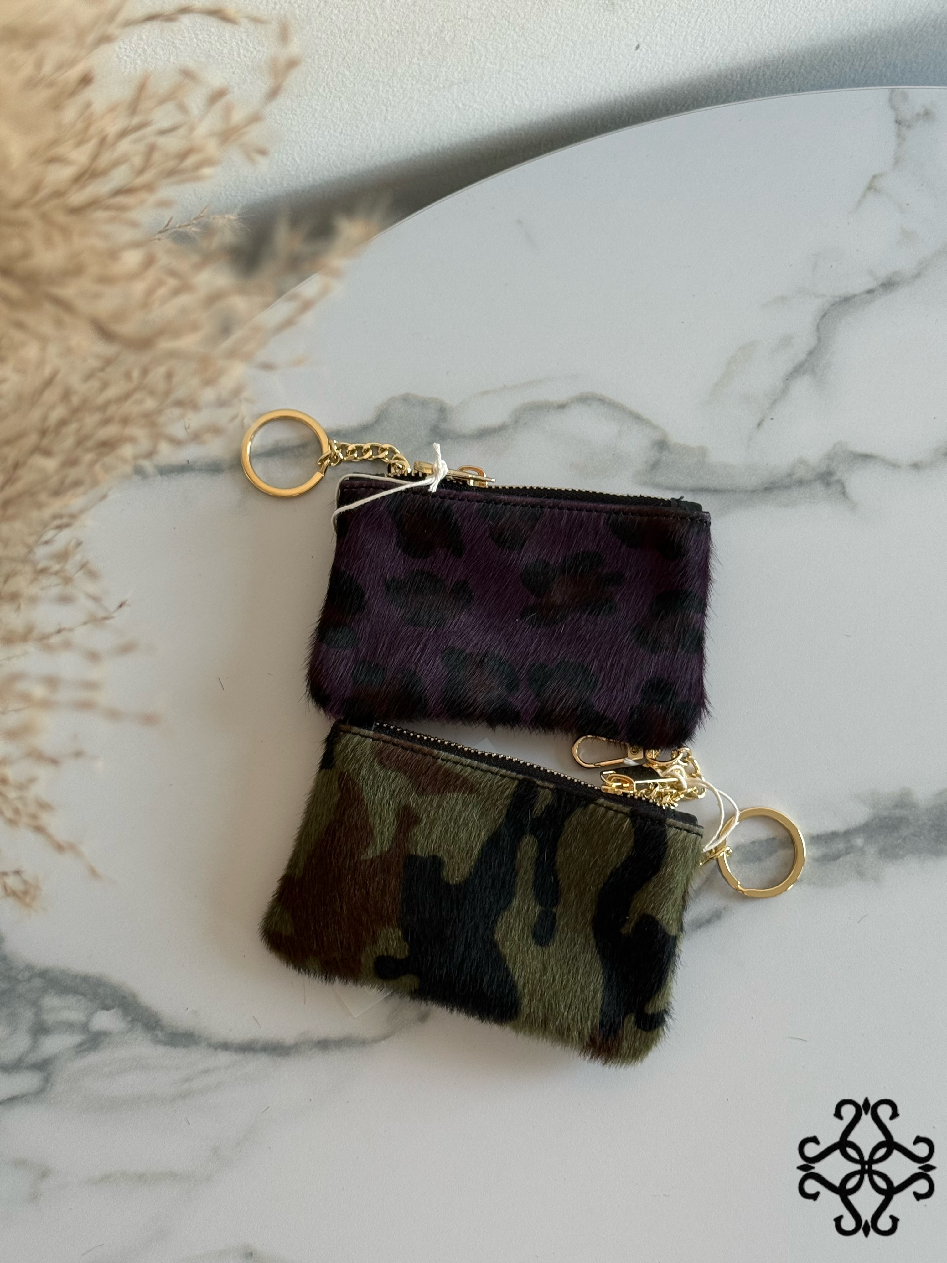 Furry-Textured Mini Pouch