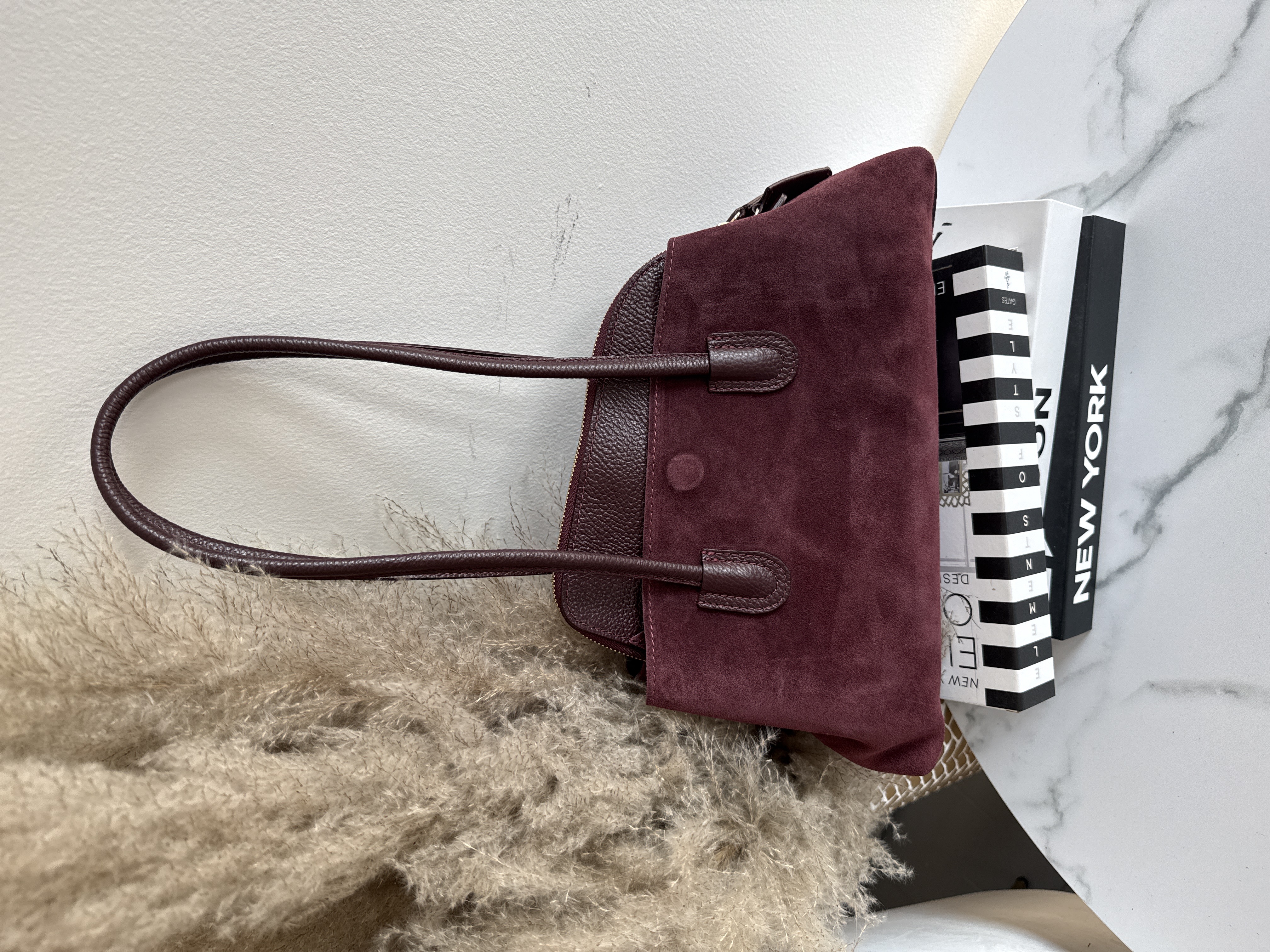 Suede Shopper Bag
