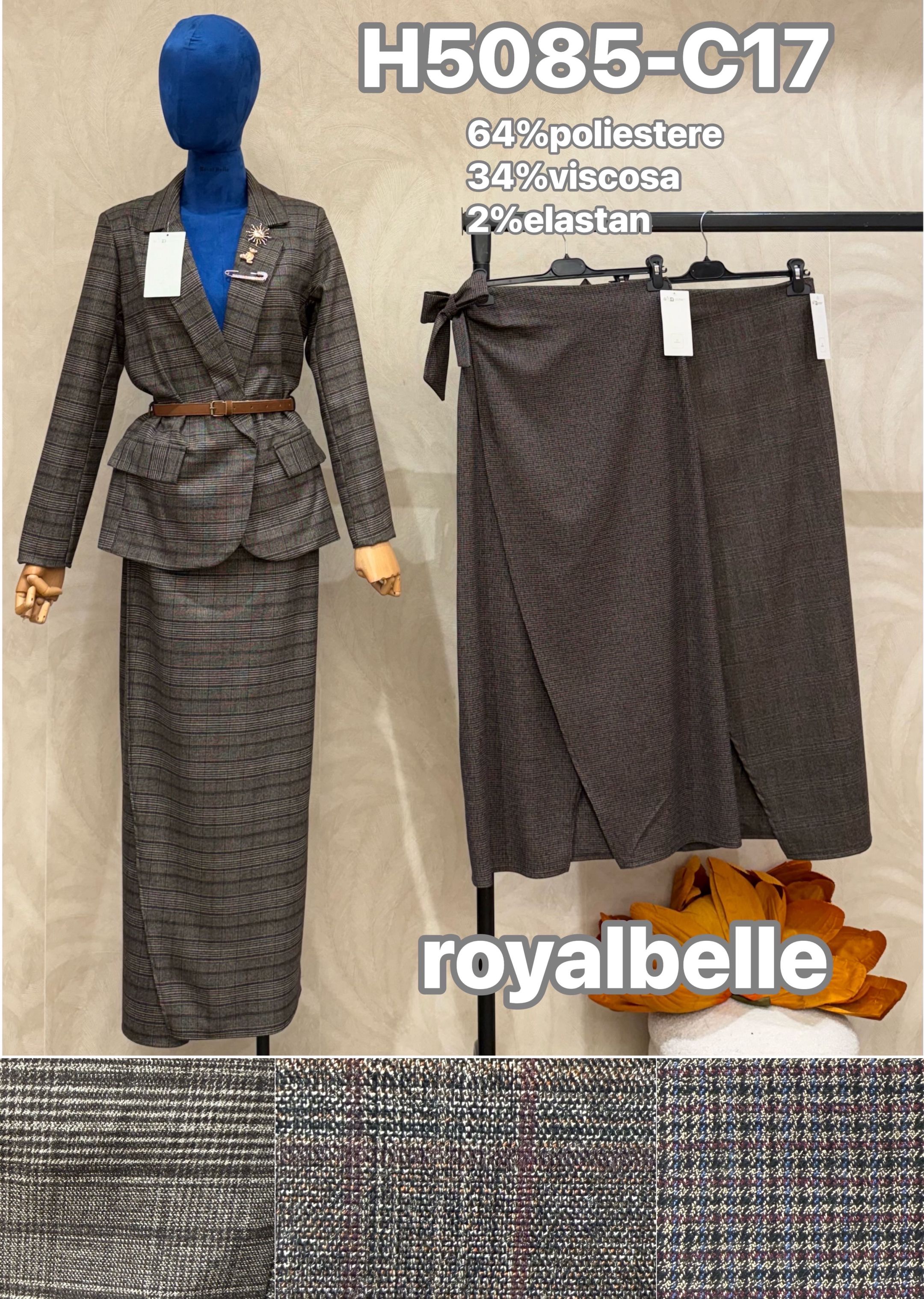 Tailored Checked Set