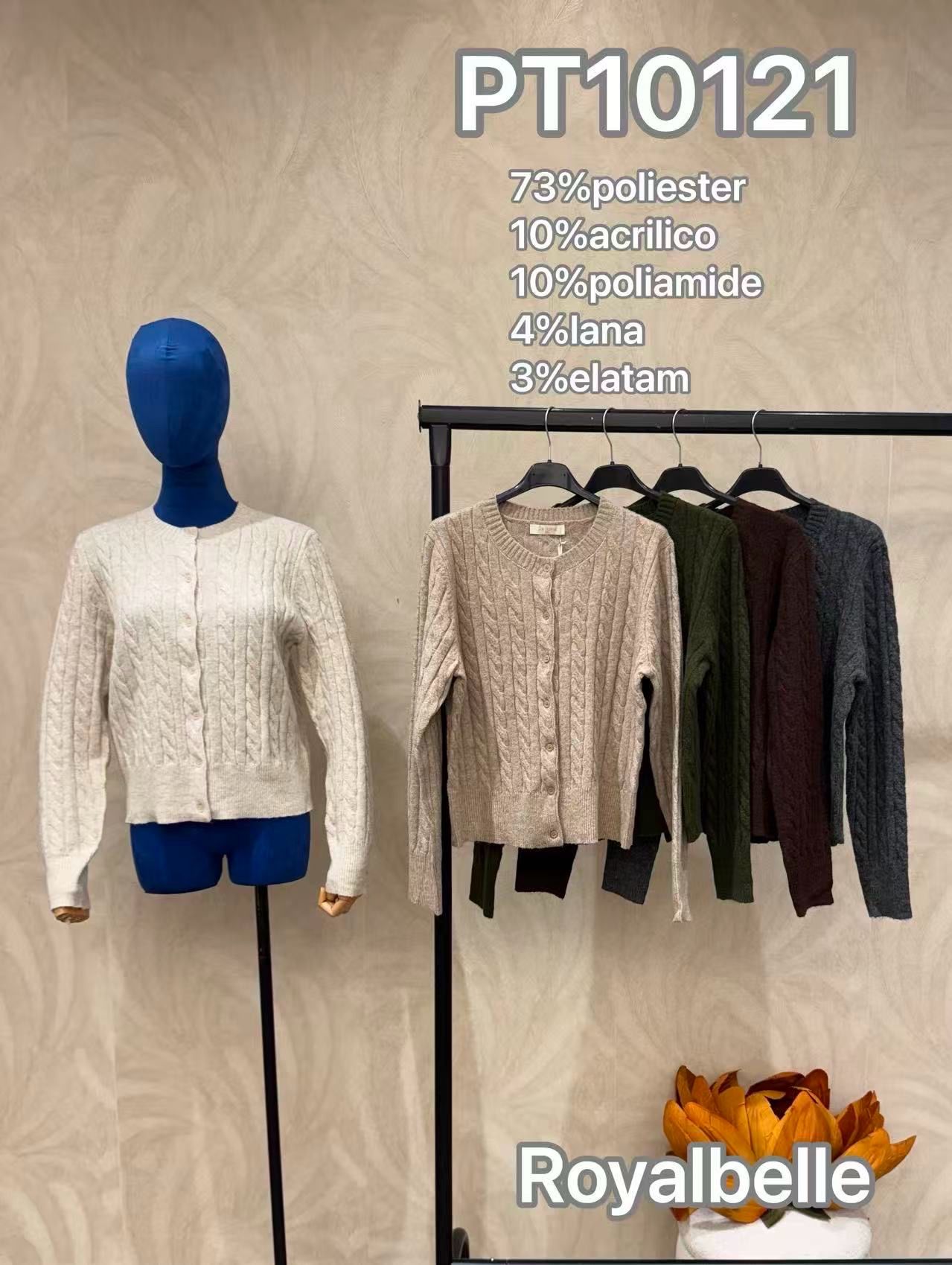 Cable‑Knit Cardigan