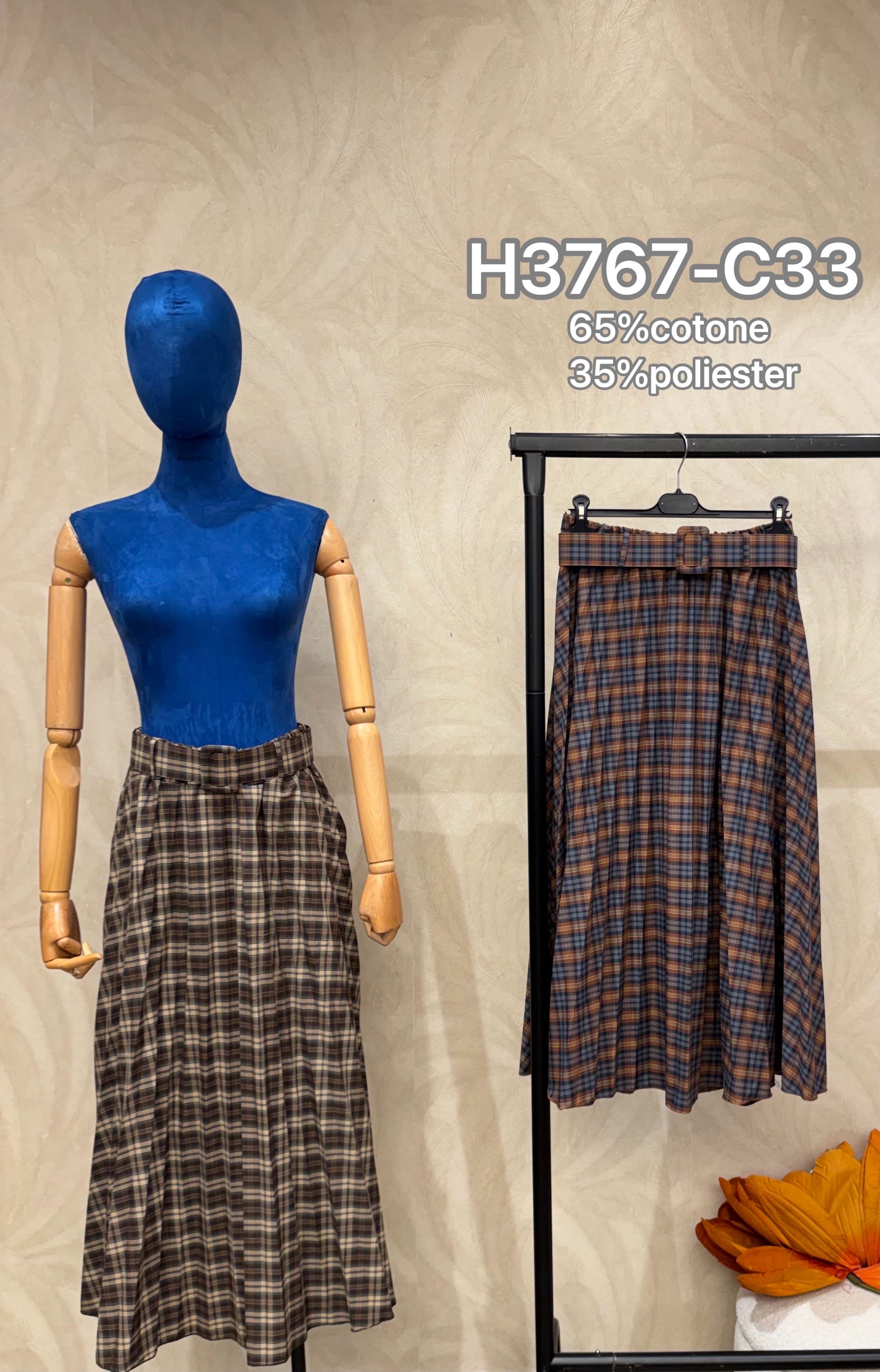Paperbag Midi Skirt