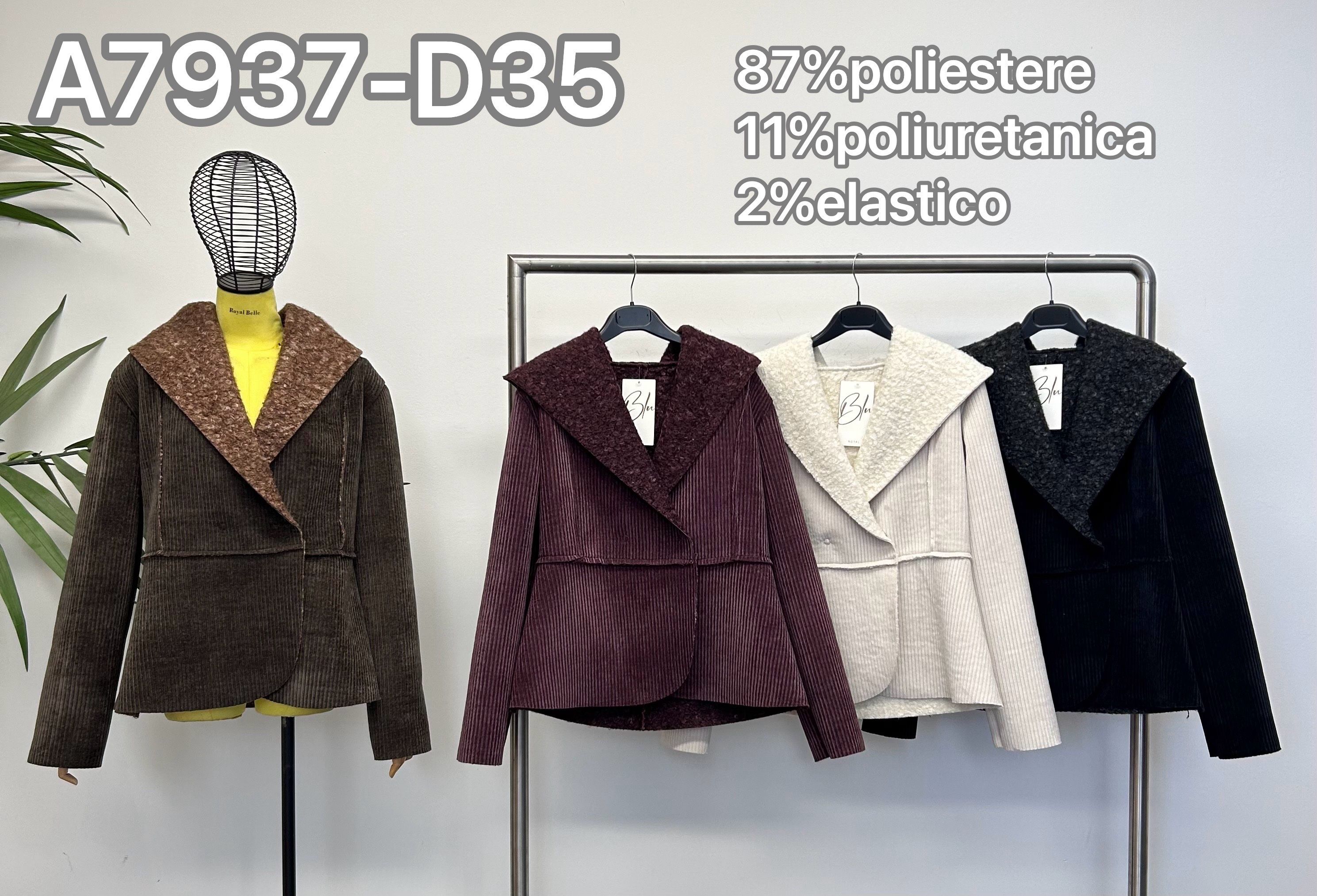 Asymmetric Corduroy Jacket