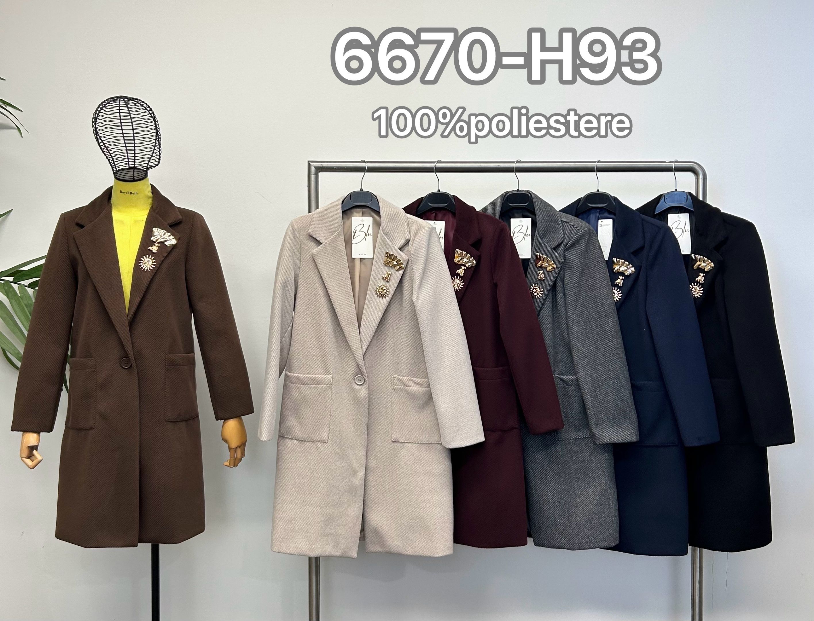 Tailored Midi Coat with Lapels