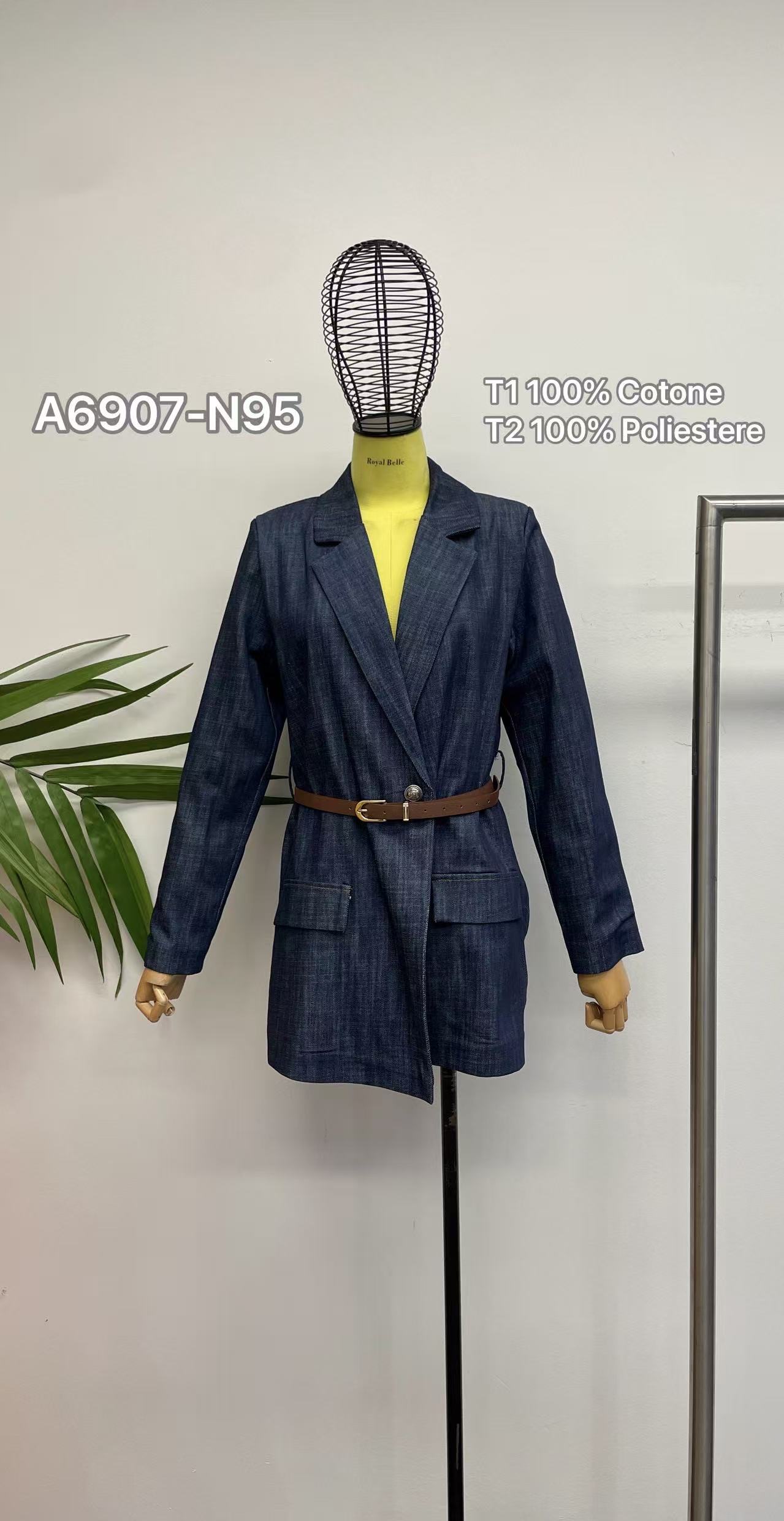Tailored Longline Jacket with Belt