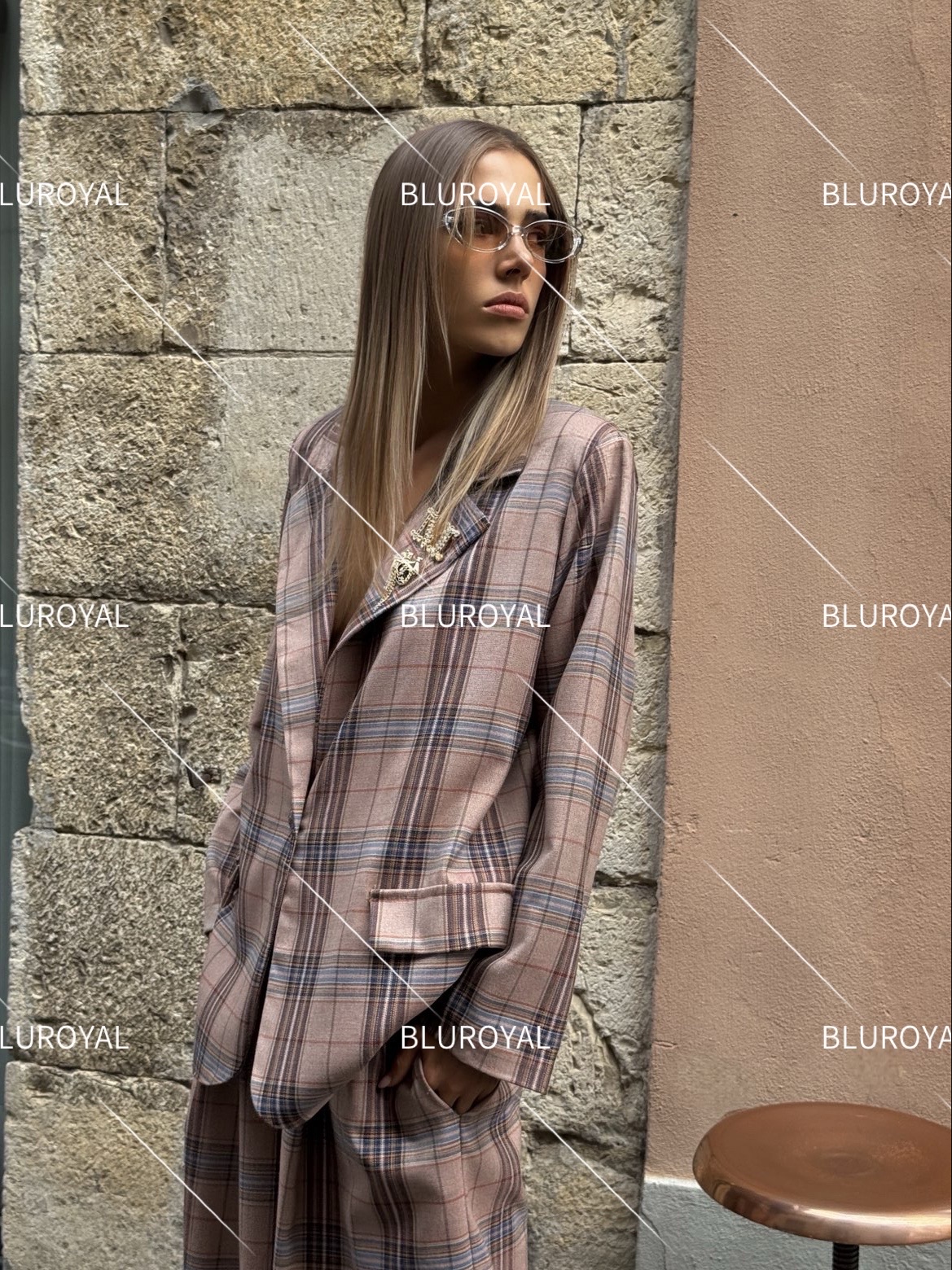 Relaxed Checked Jacket