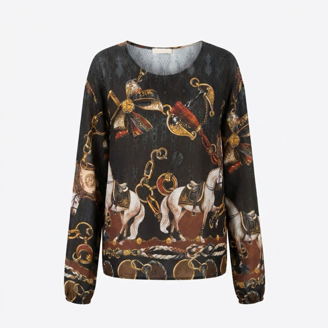 Relaxed Printed Blouse