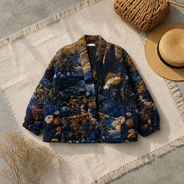 Quilted Kimono Jacket