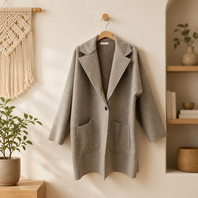 Relaxed Coat with Lapels