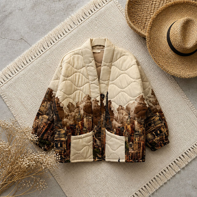 Quilted Kimono Jacket