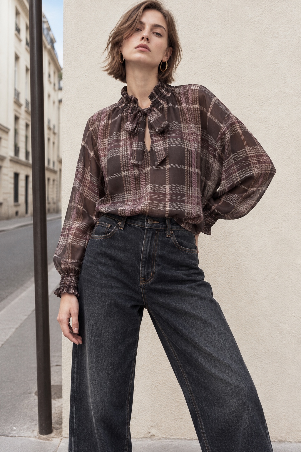 Relaxed Shirt with Bow