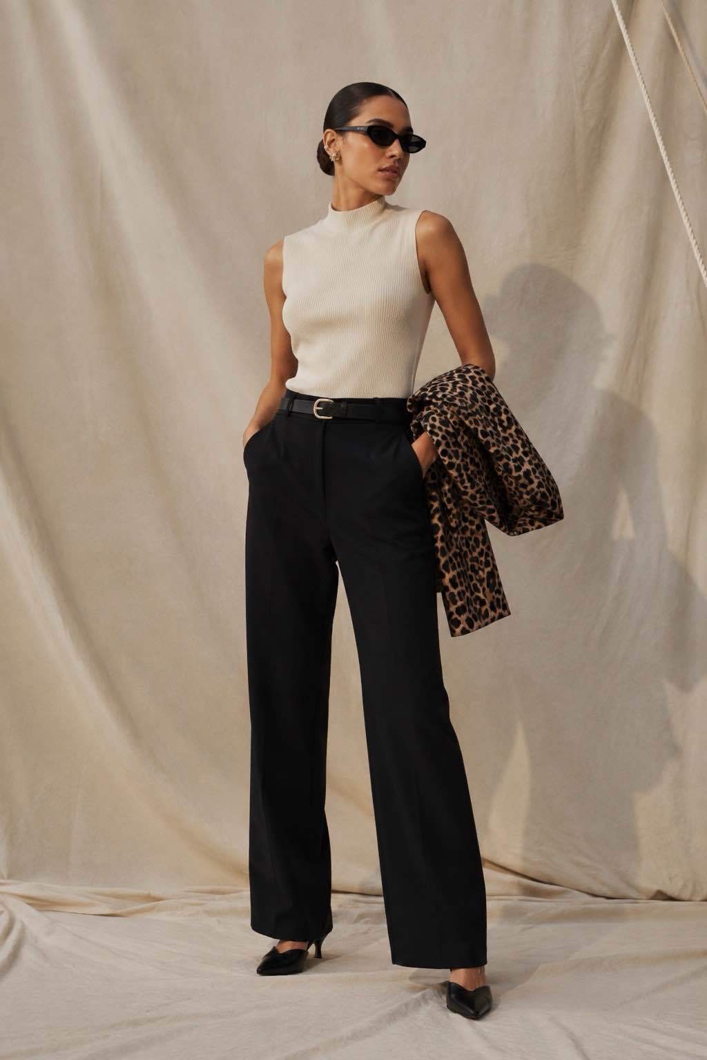 Paperbag Trousers with Crease