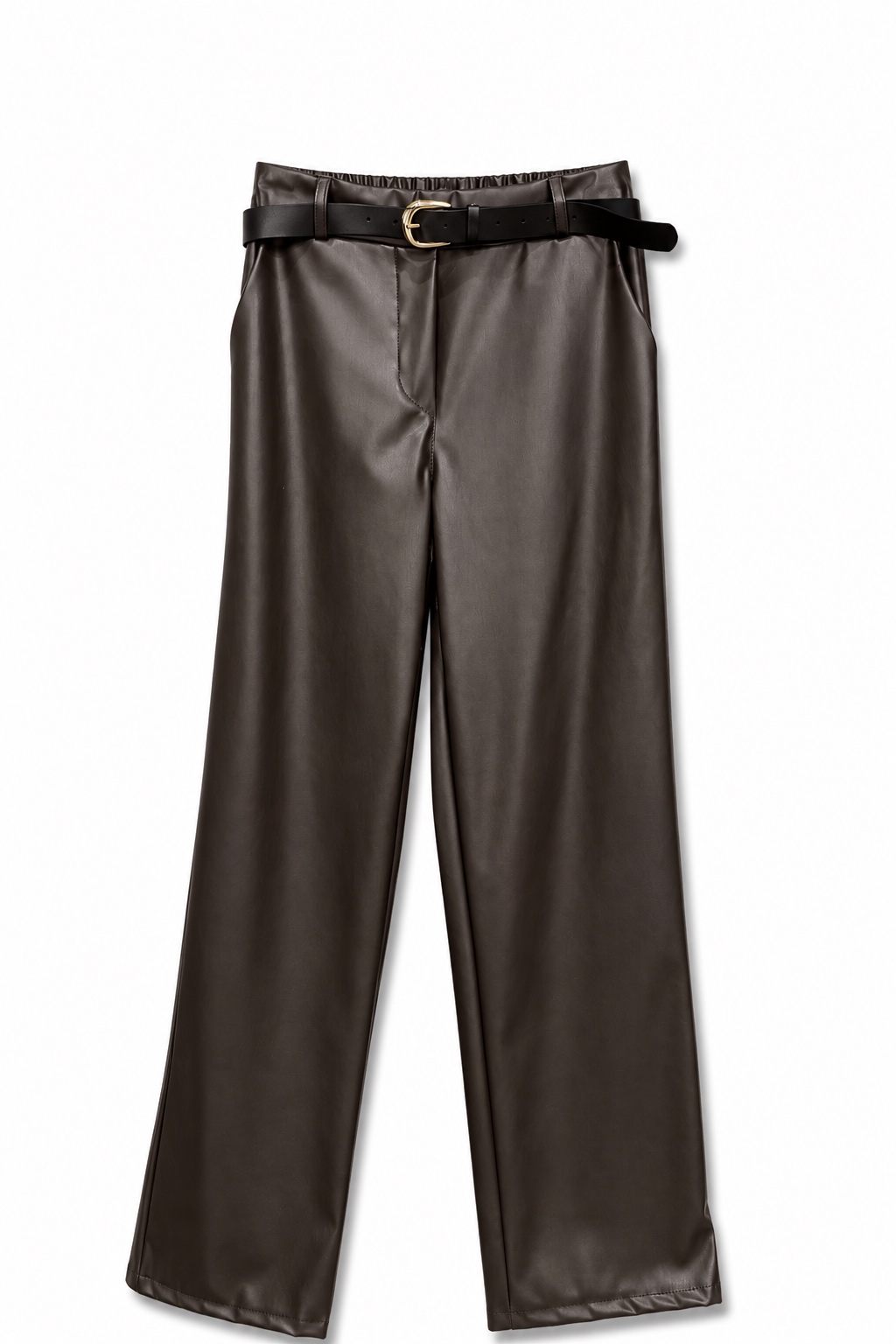 Wide-Leg Trousers with Belt