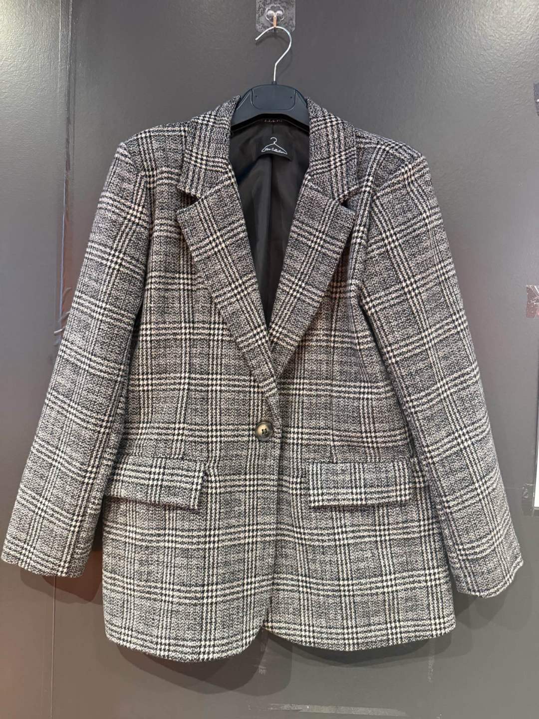Tailored Checked Blazer