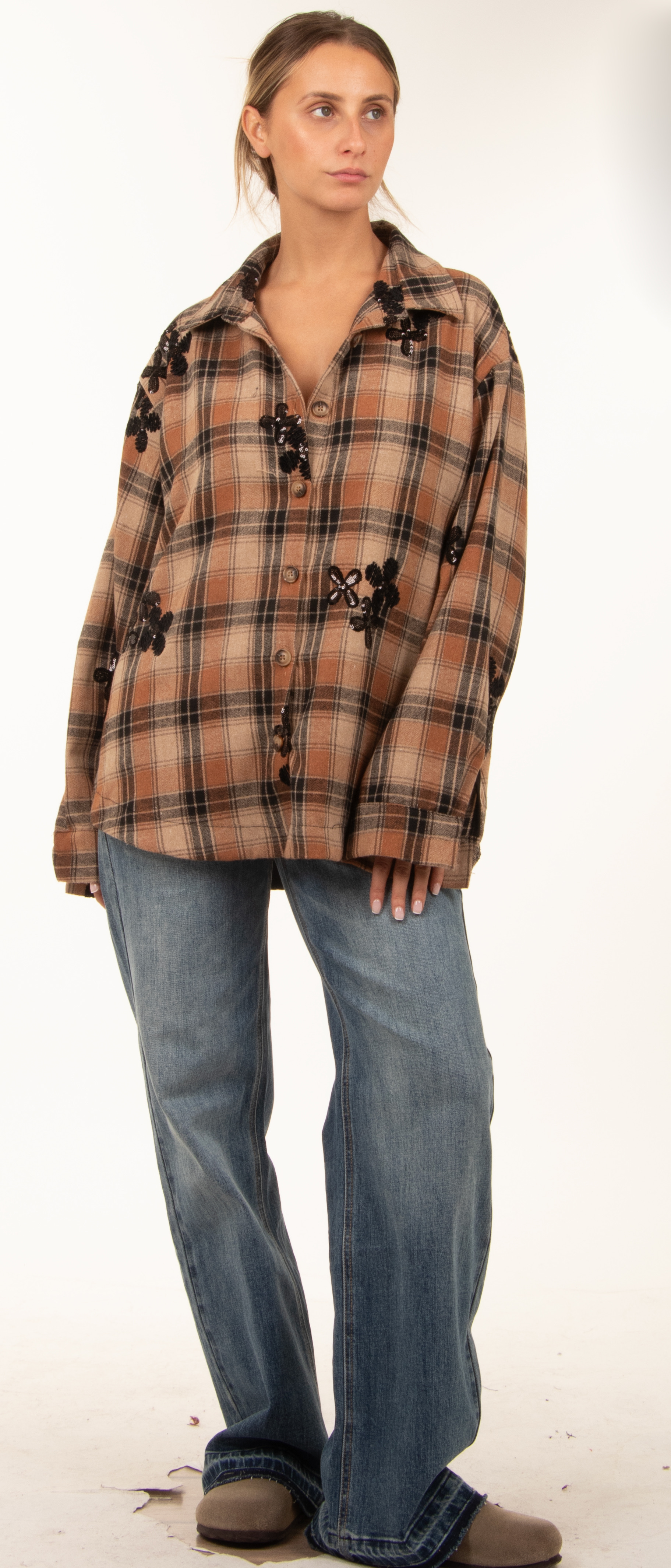 Oversized Check Shirt