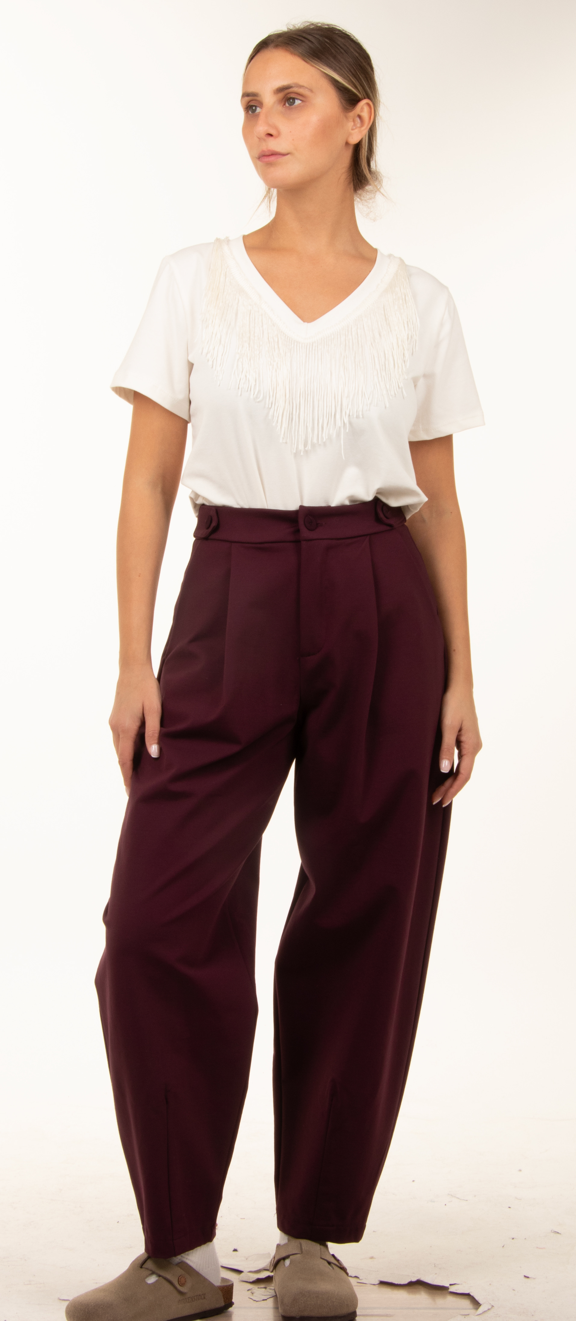 Wide Pleated Trousers