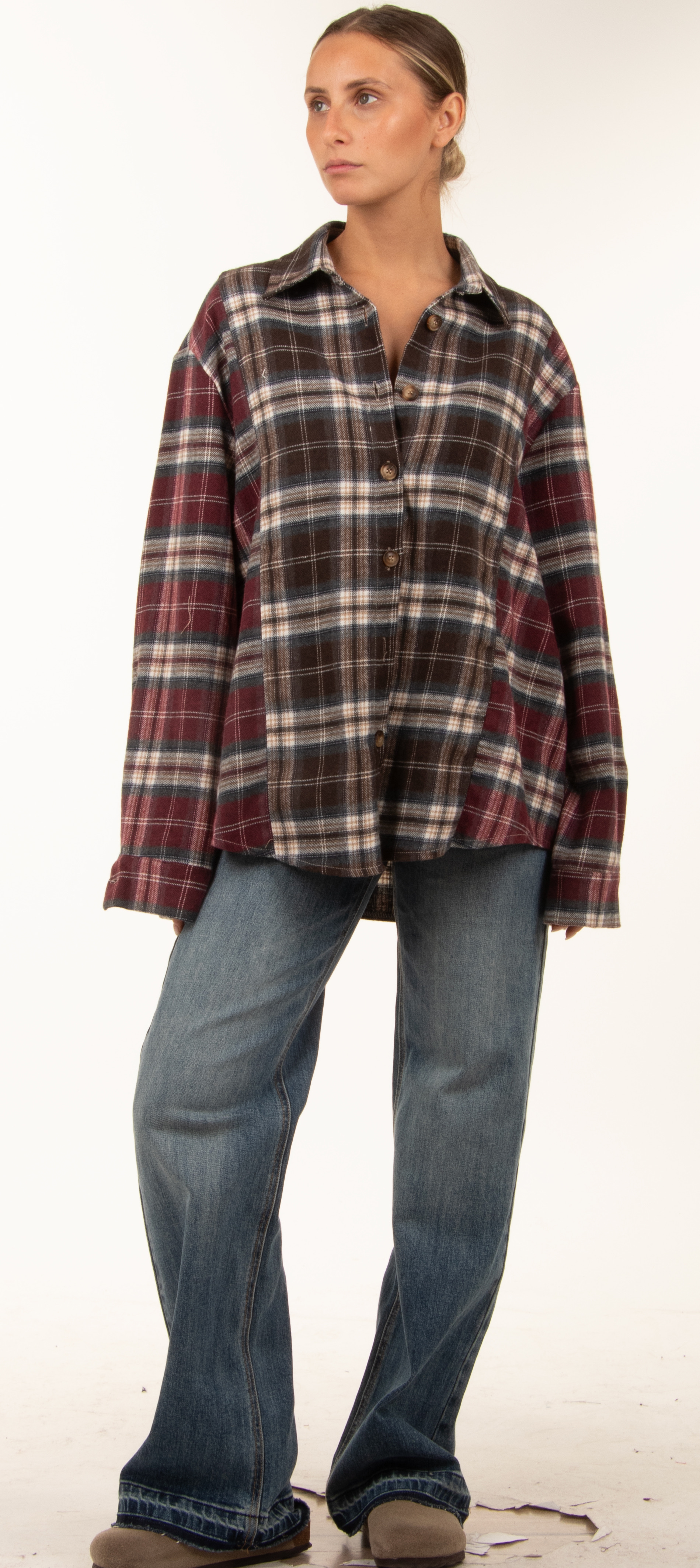 Oversized Check Shirt