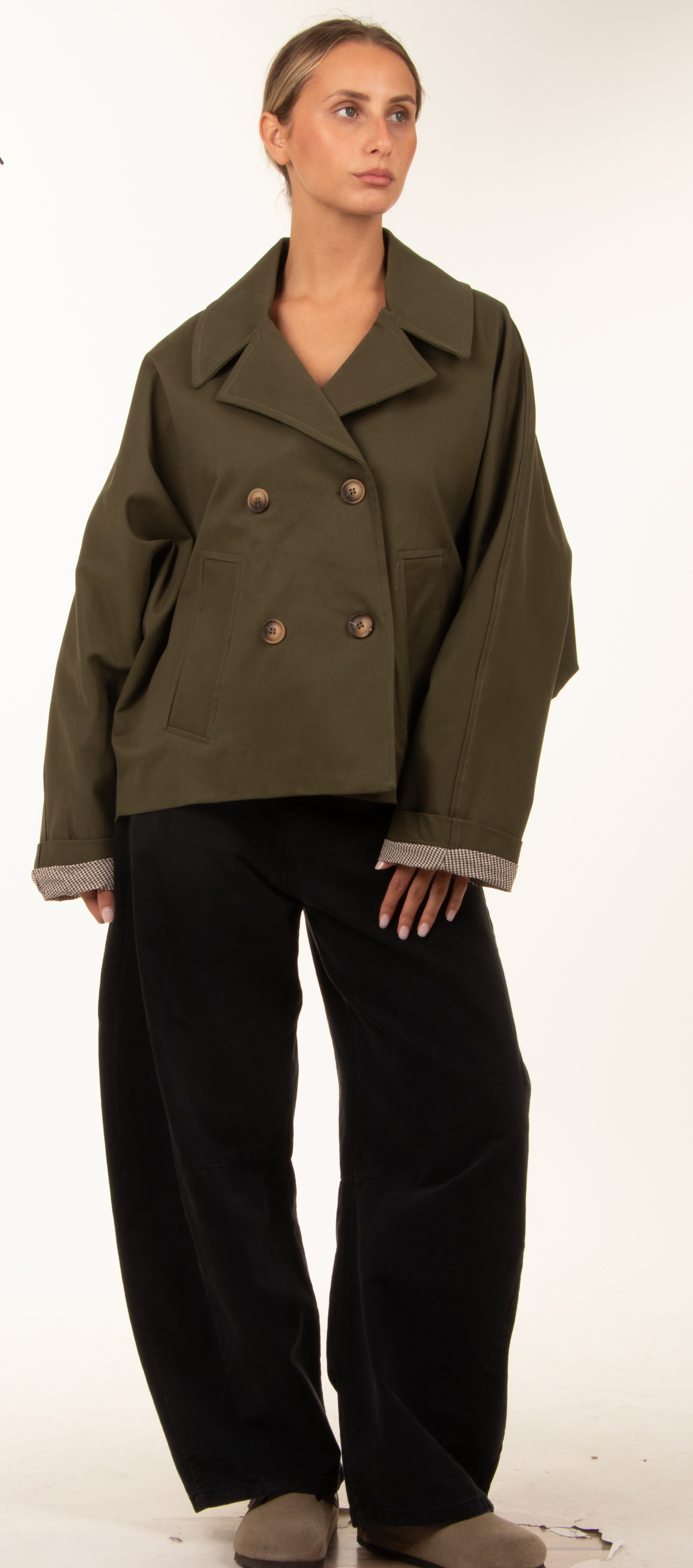 Oversize Jacket with Lapels