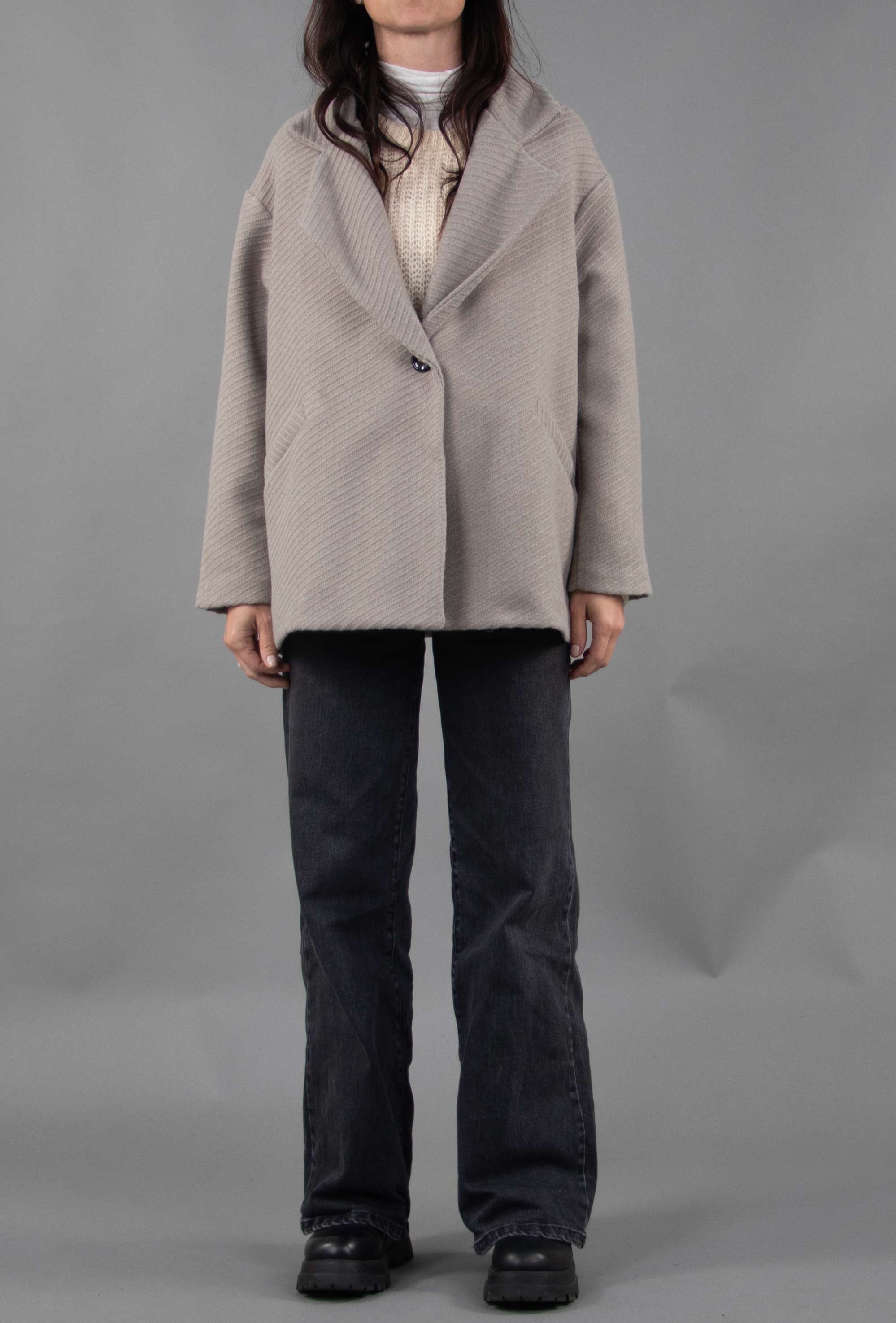 Midi Coat with Lapels