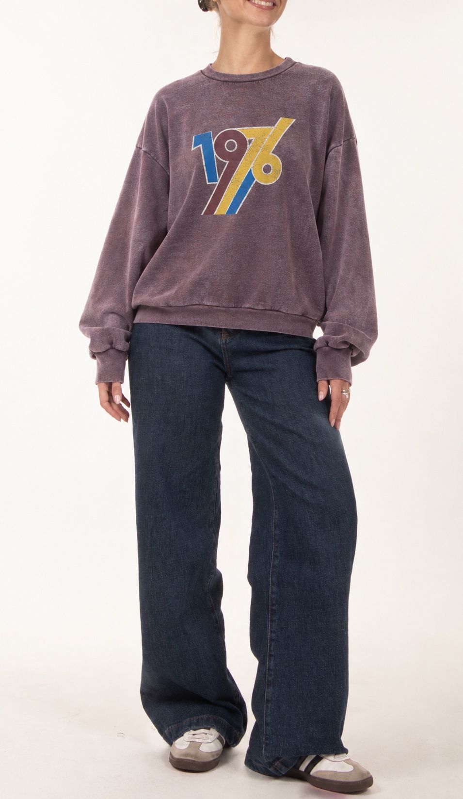Oversized Printed Sweatshirt