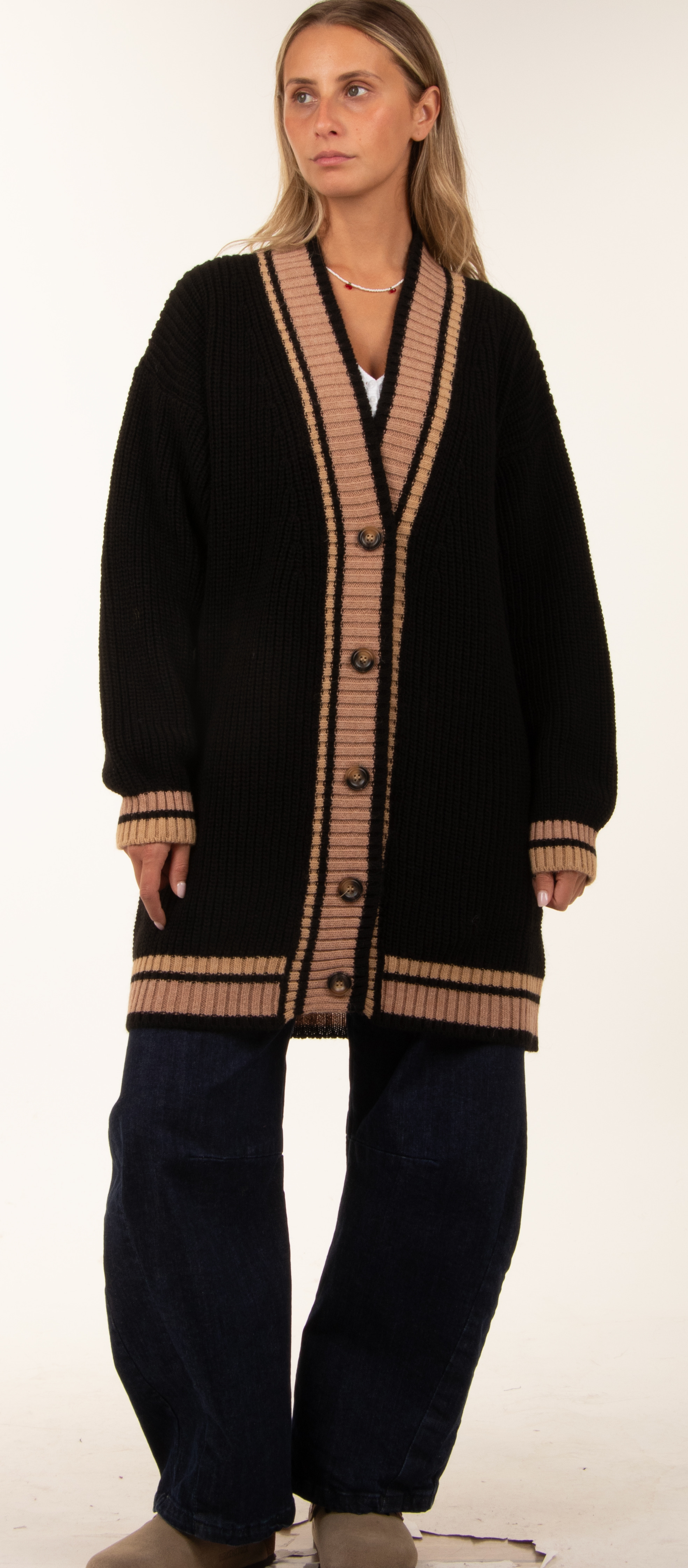 Oversized Pocket Cardigan