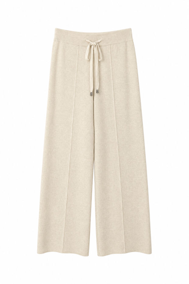 Wide‑Leg Drawstring Trousers