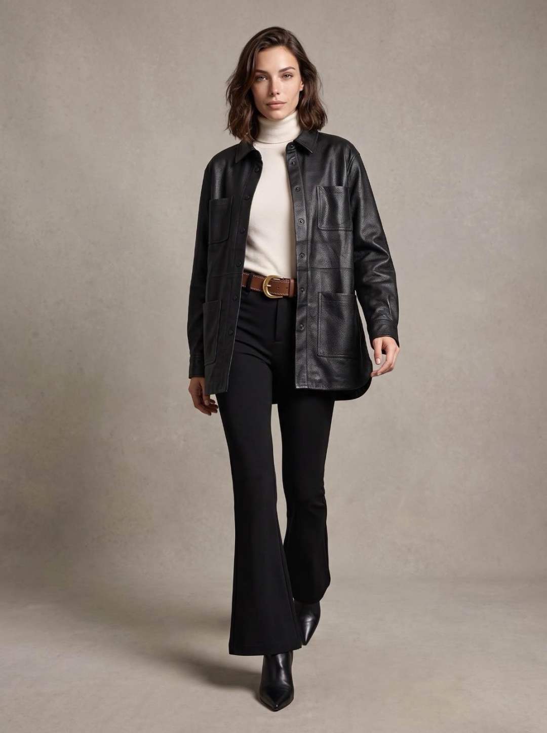 Long Shirt-Style Jacket