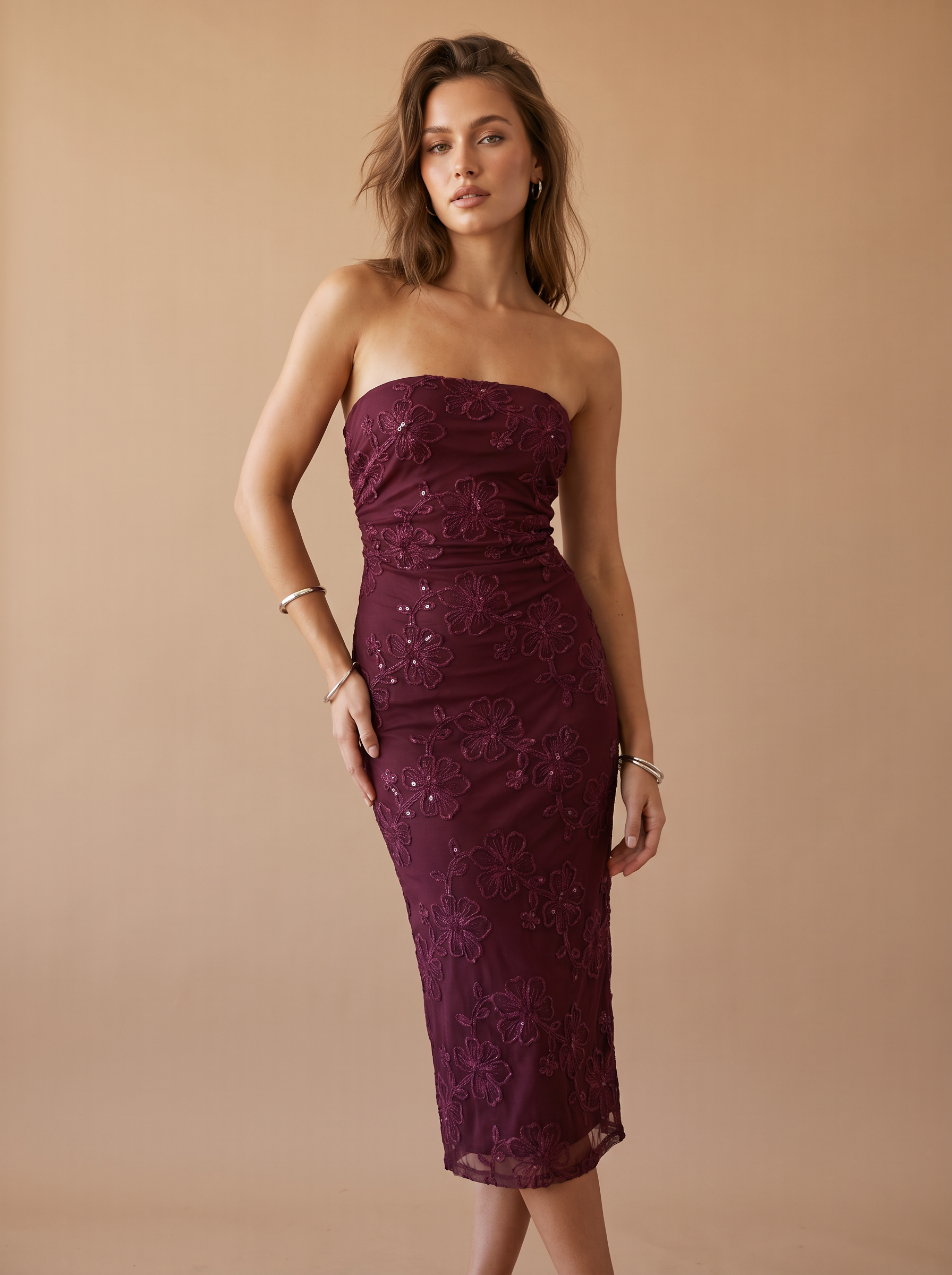 Sleeveless Midi Pencil Dress