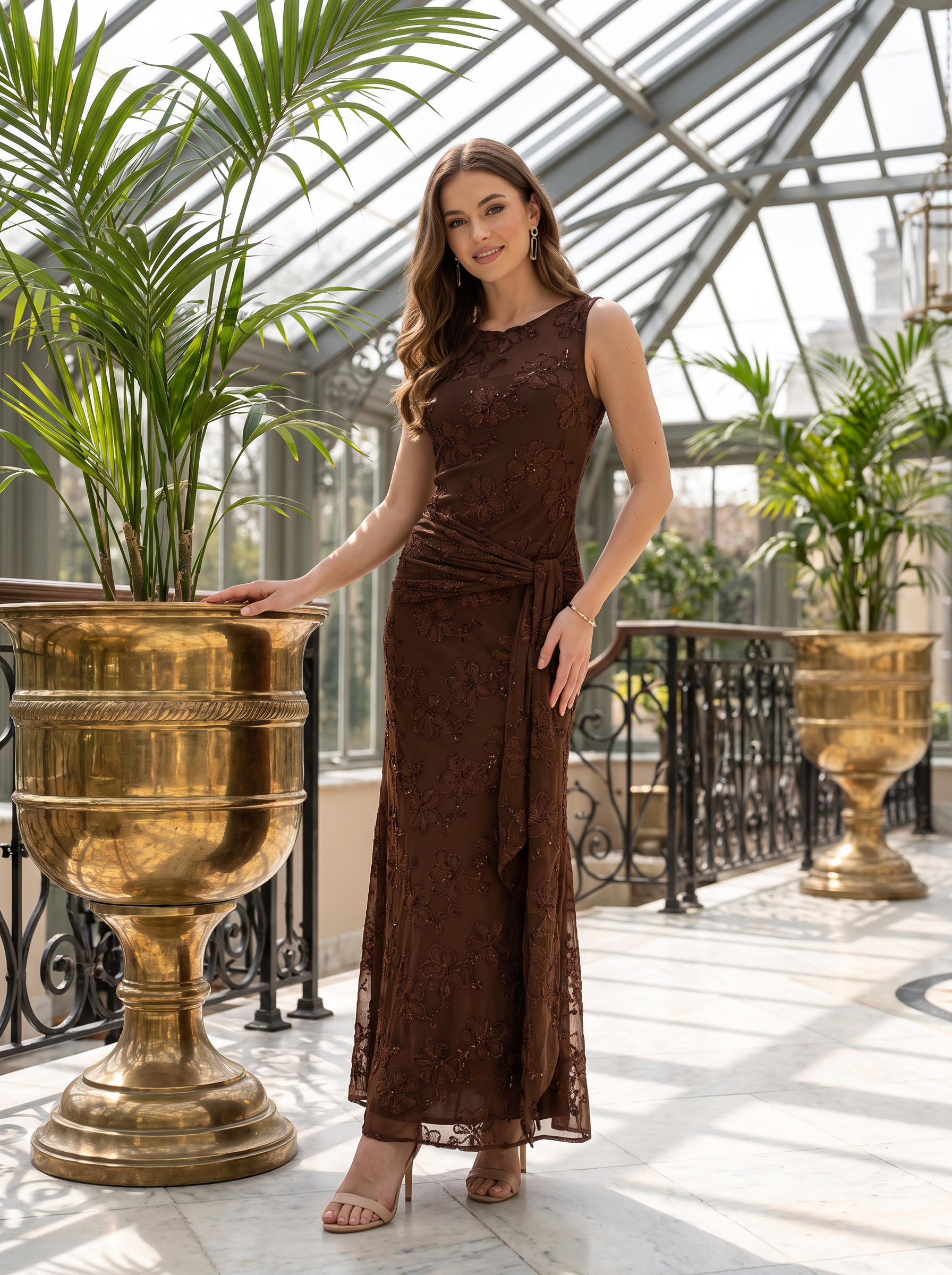 Fitted Maxi Lace Dress