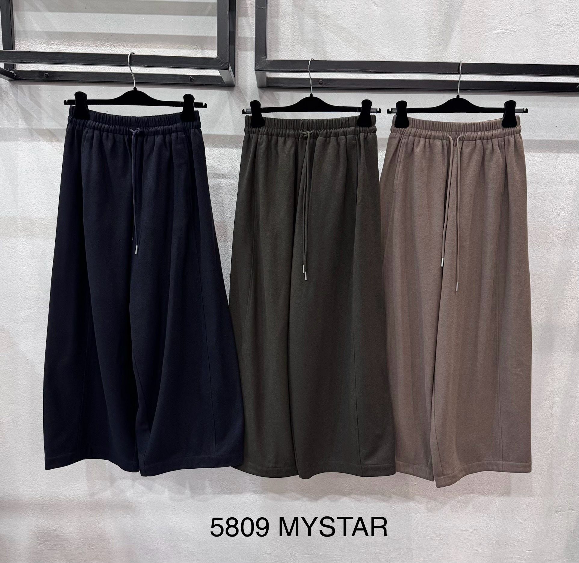 Wide Drawstring Trousers