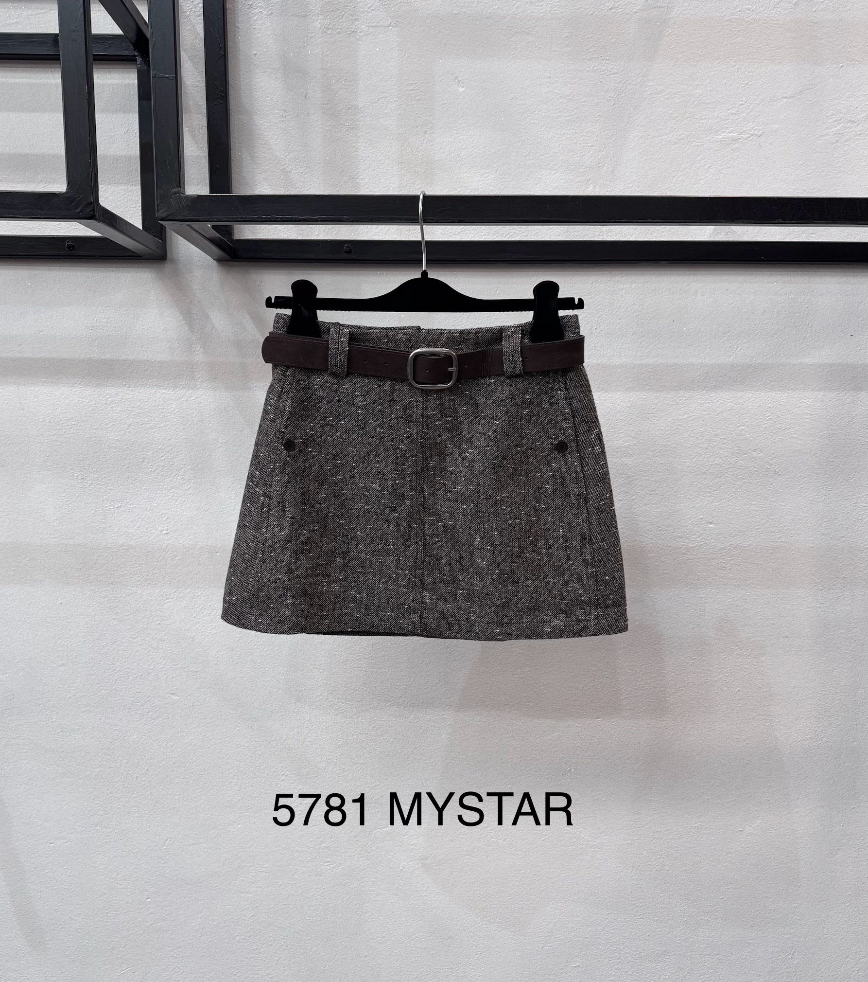A-line Mini Skirt with Belt
