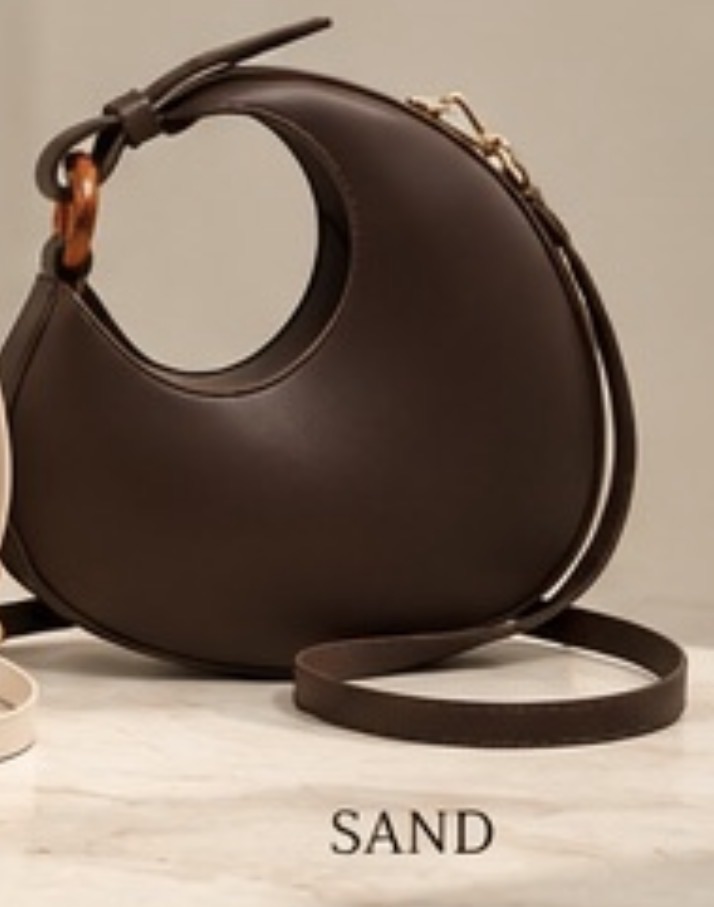 Half‑Moon Handbag with Top Handle