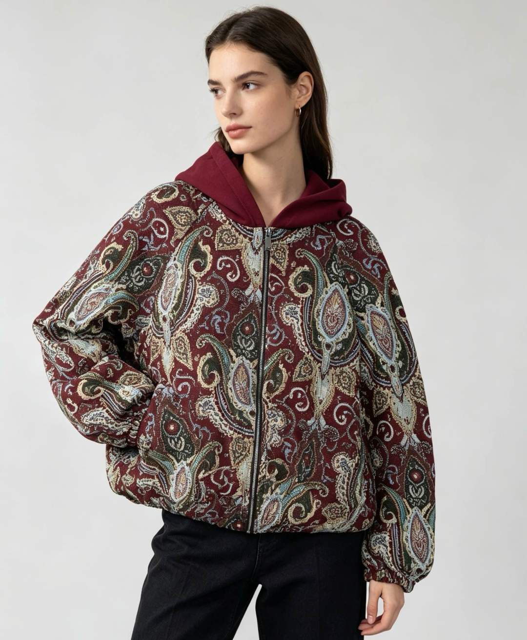 Hooded Bomber Jacket