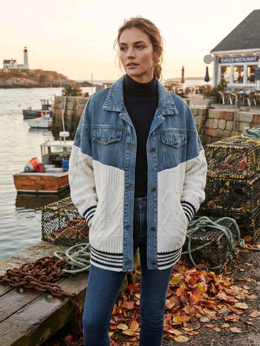 Oversize Shirt Collar Jacket