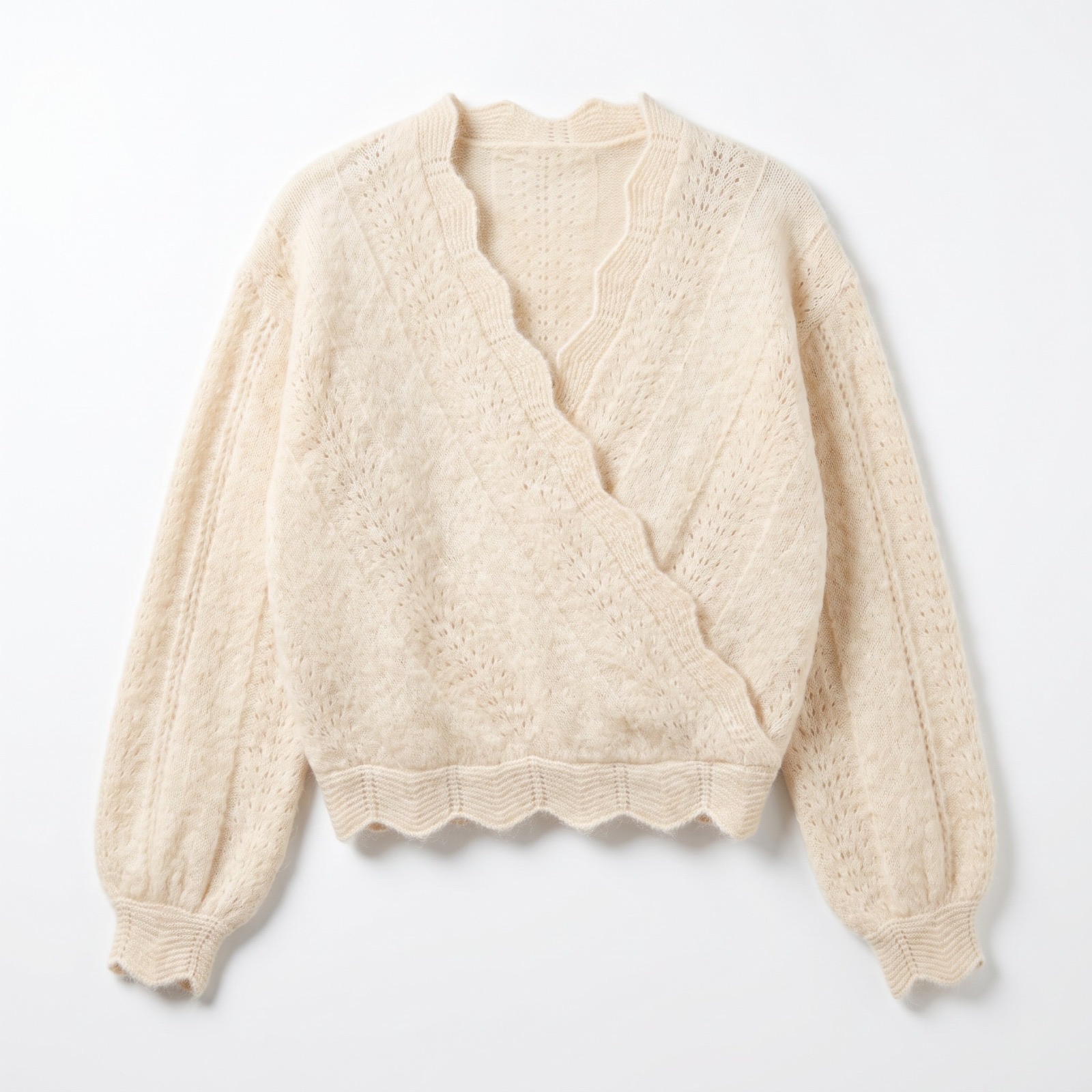 Openwork-Trim Sweater