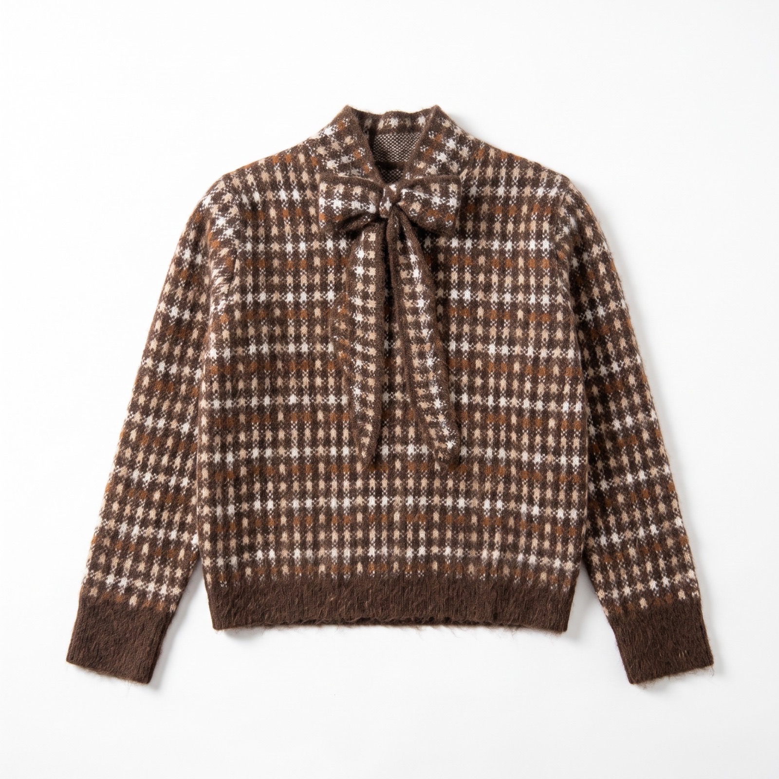 Collared Sweater with Bow