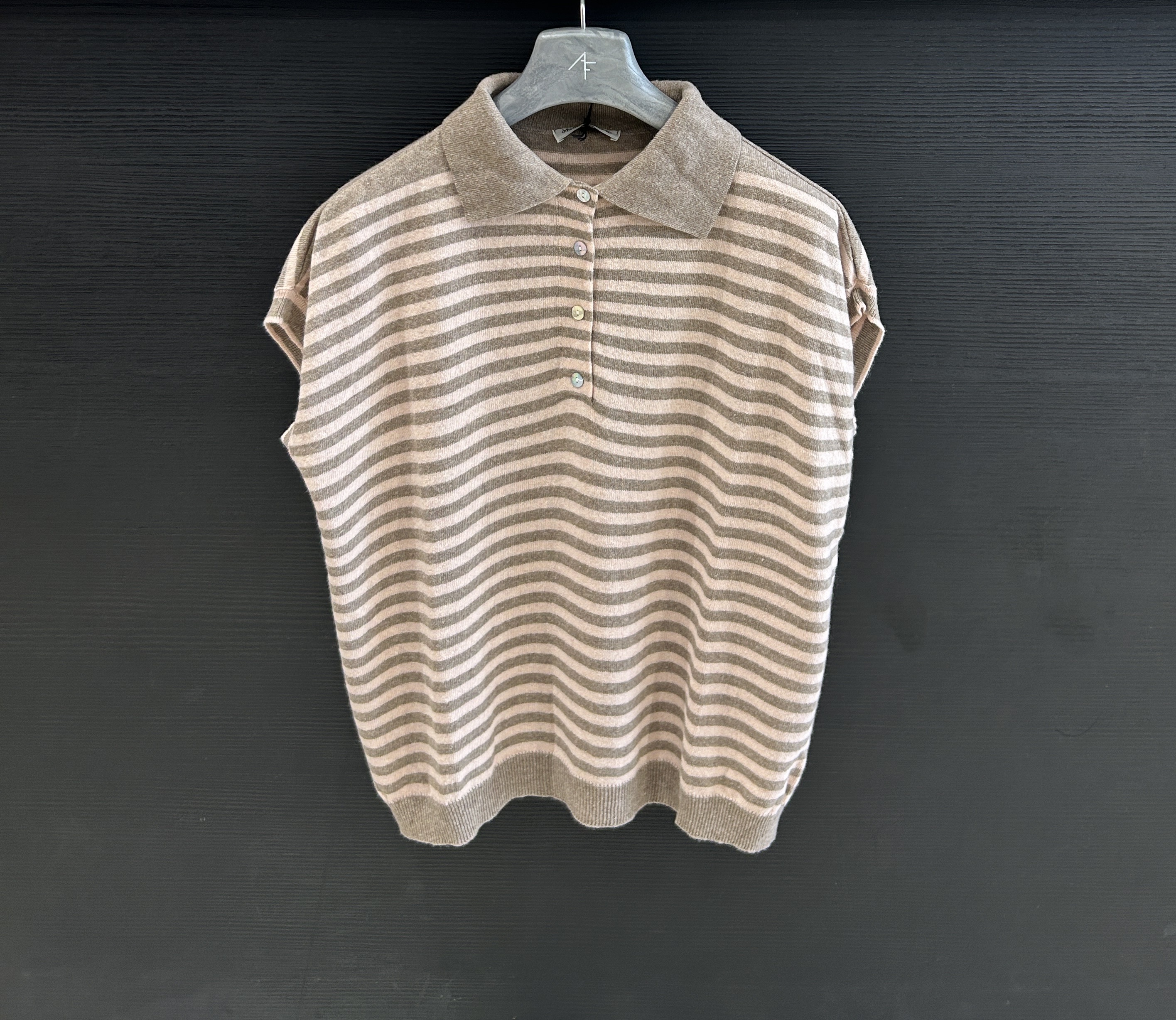 Striped Polo Knit